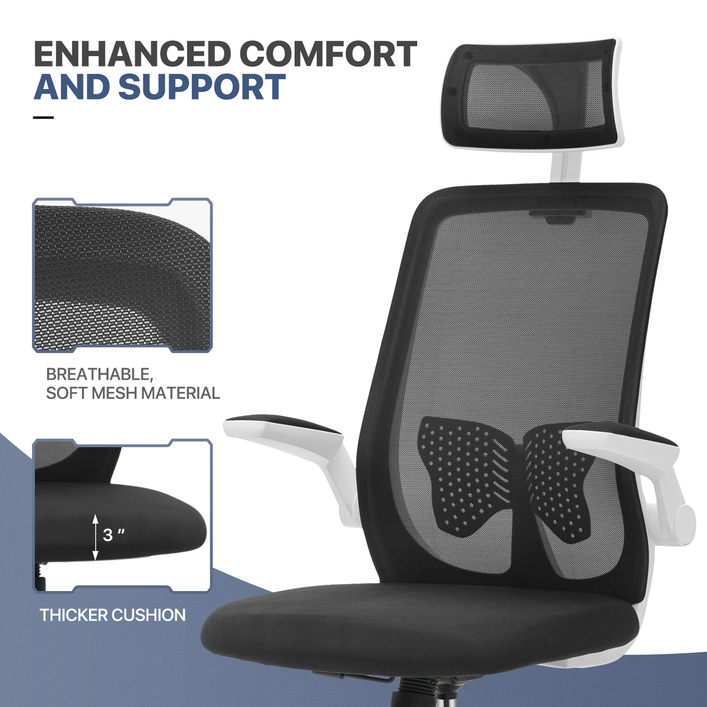 Mesh Office Chair w/Headrest