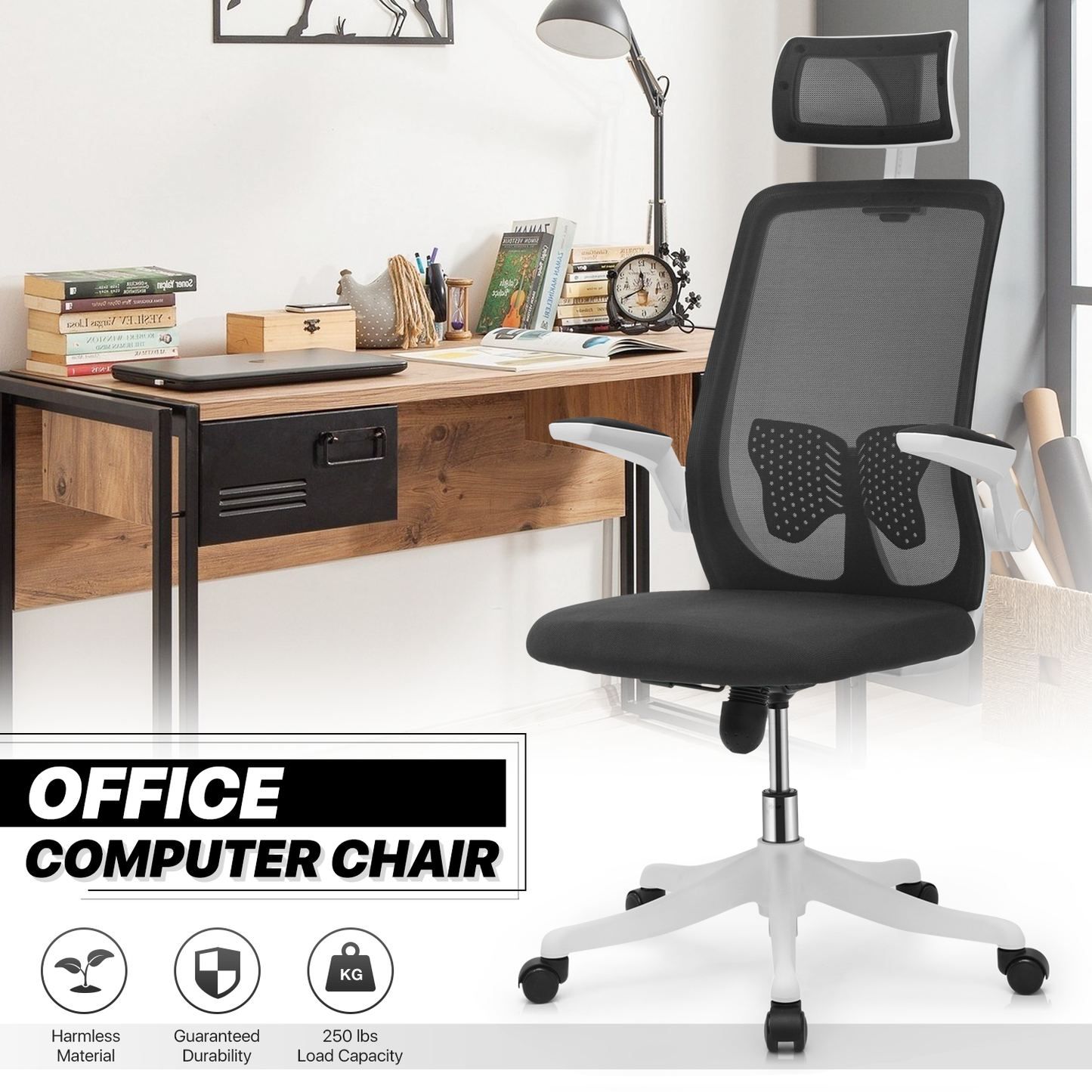 Mesh Office Chair w/Headrest