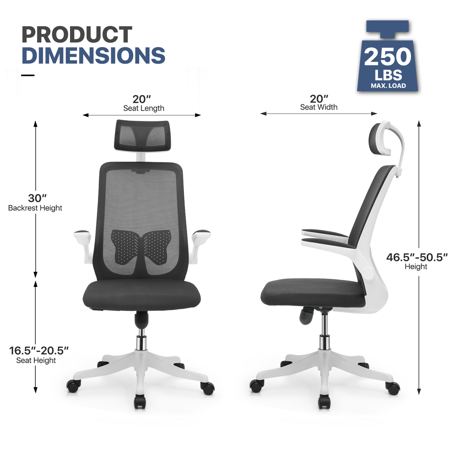 Mesh Office Chair w/Headrest