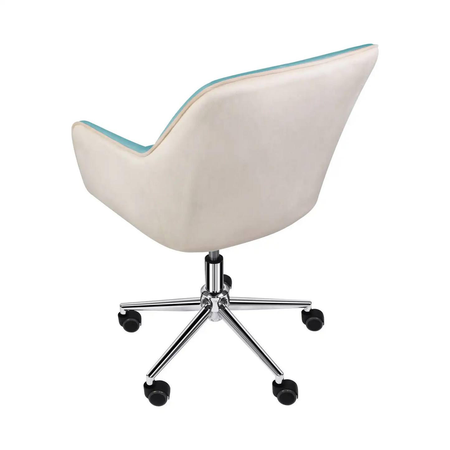 Velvet Computer Chair Adjustable Mid-Back Home Office Swivel Desk Executive Seat