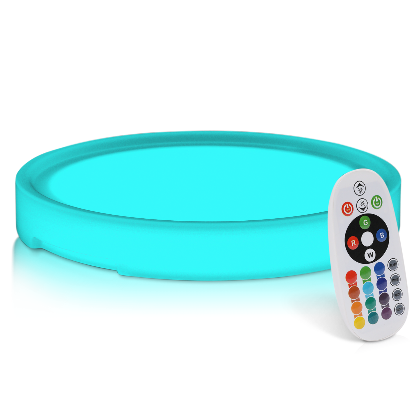 LED - Service Tray - Round - 16 Colors Remote Control