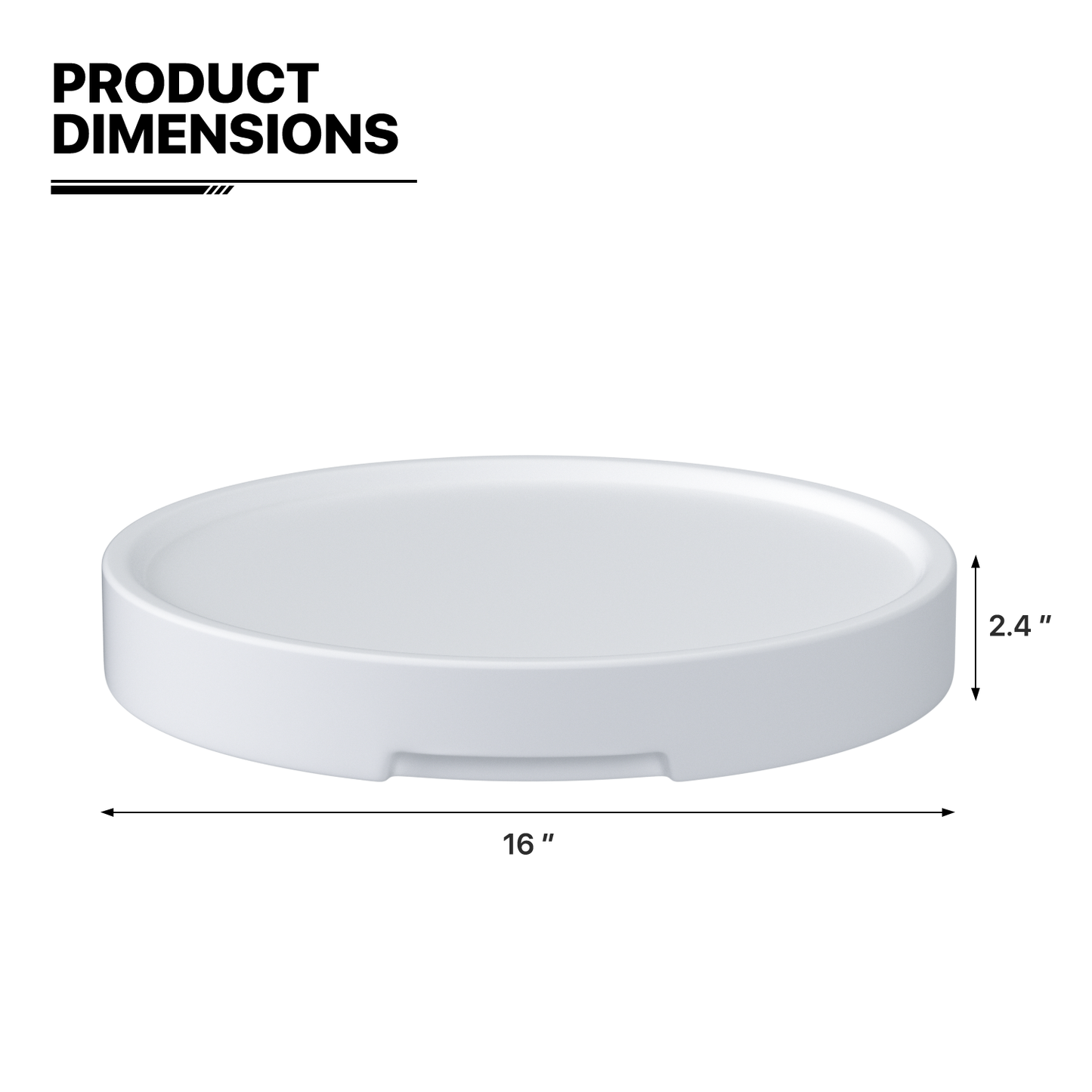 LED - Service Tray - Round - 16 Colors Remote Control