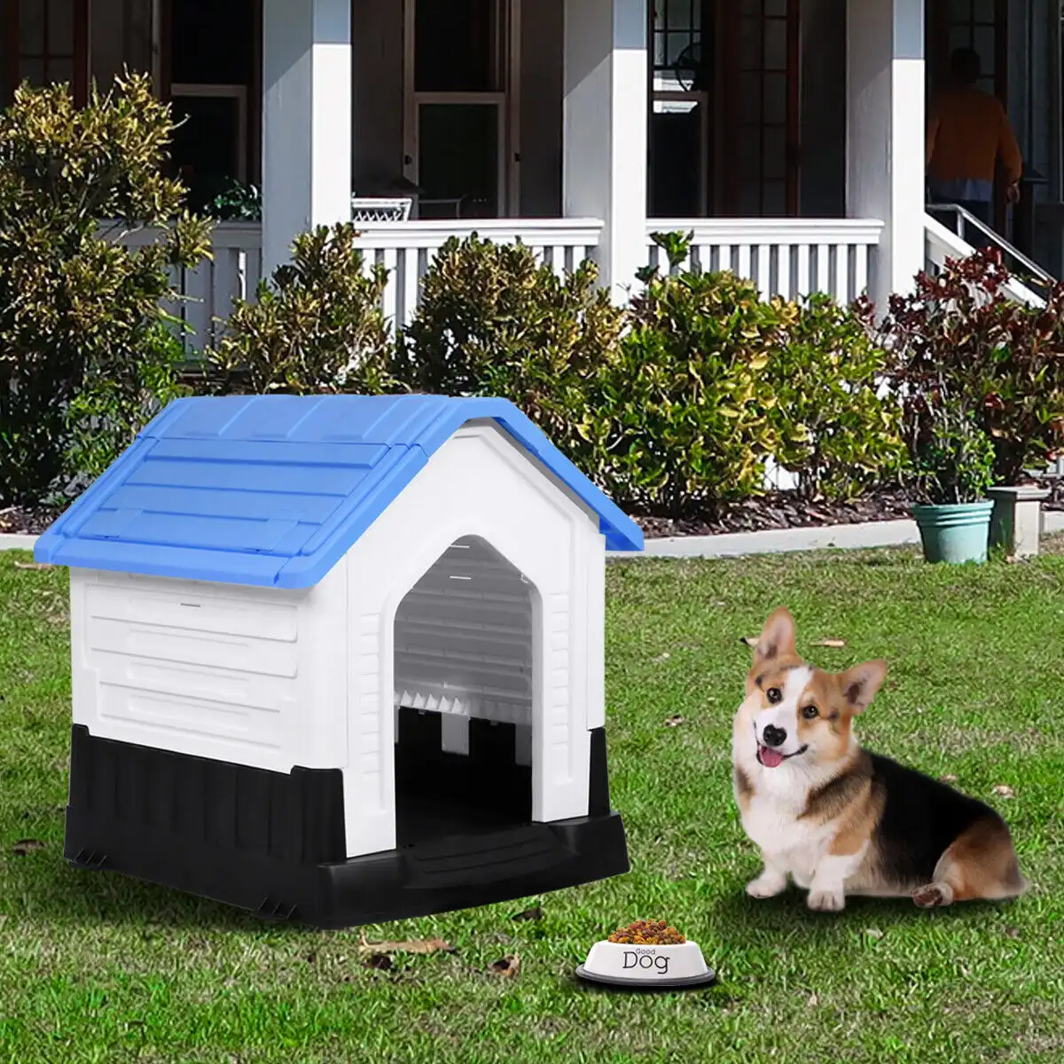 Dog House Waterproof Pet Shelter Puppy Kennel - Up to 25lb