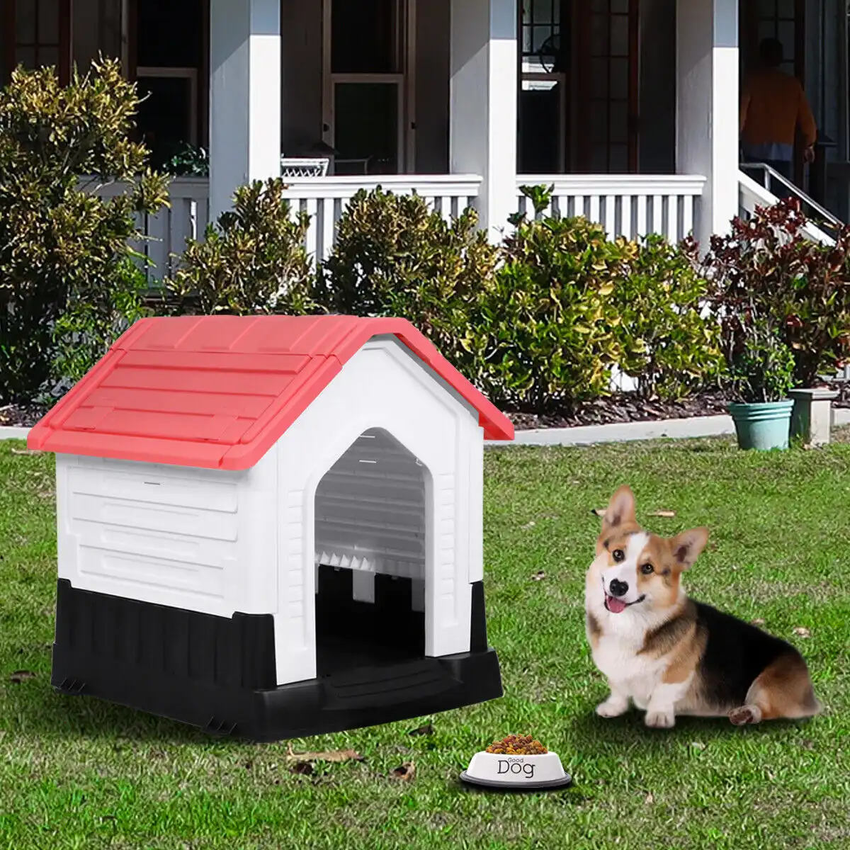 Dog House Waterproof Pet Shelter Puppy Kennel - Up to 25lb