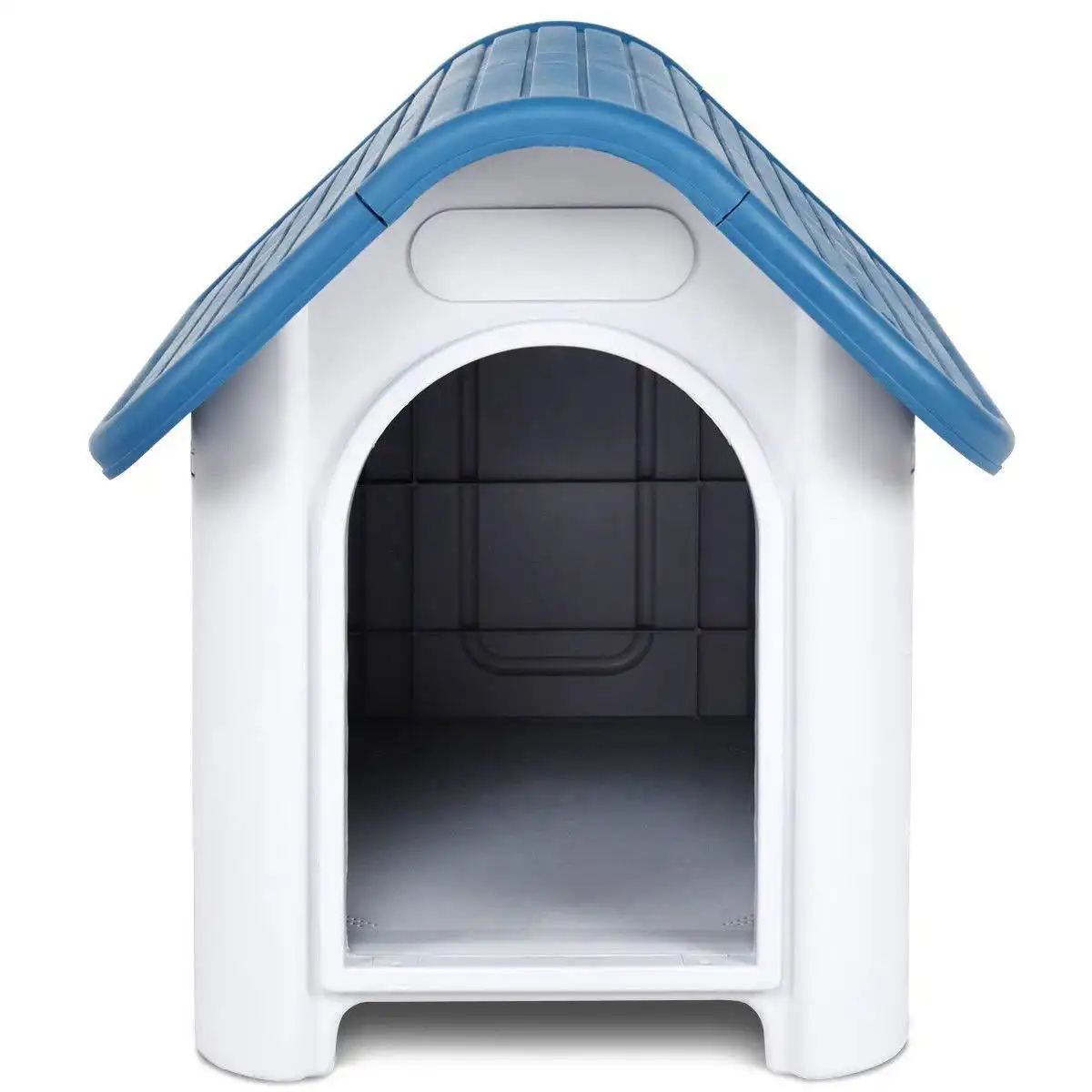 Waterproof Plastic Dog House Puppy Kennel Indoor Outdoor Pet Shelter - Up to 20lb