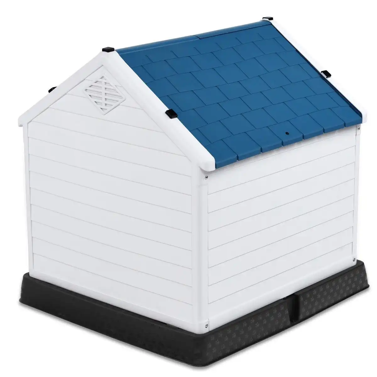 39" Plastic Dog House Waterproof Pet Shelter - up to 80lb
