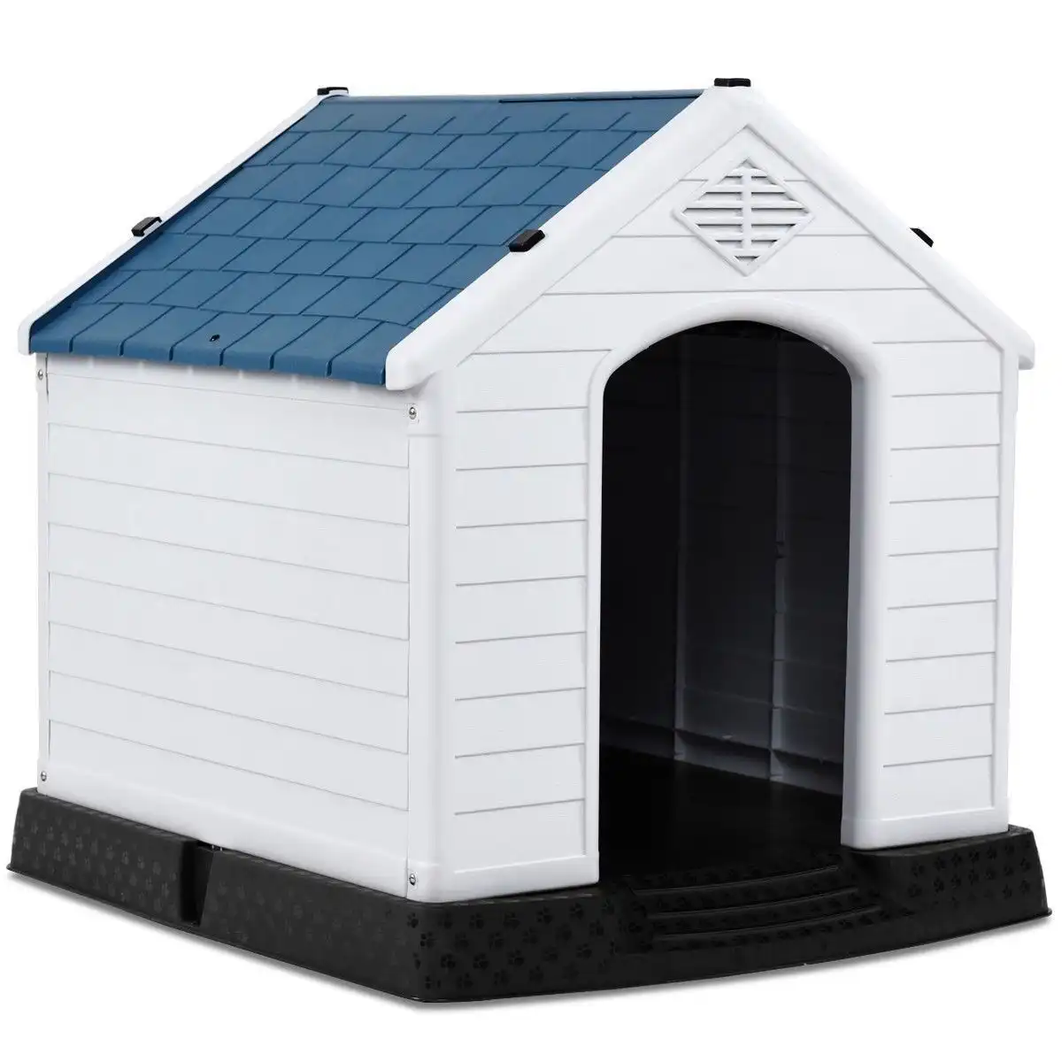 39" Plastic Dog House Waterproof Pet Shelter - up to 80lb