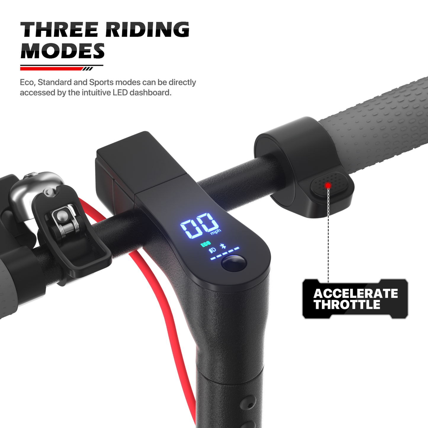 Electric Scooter - 36V, 5.2A, Black