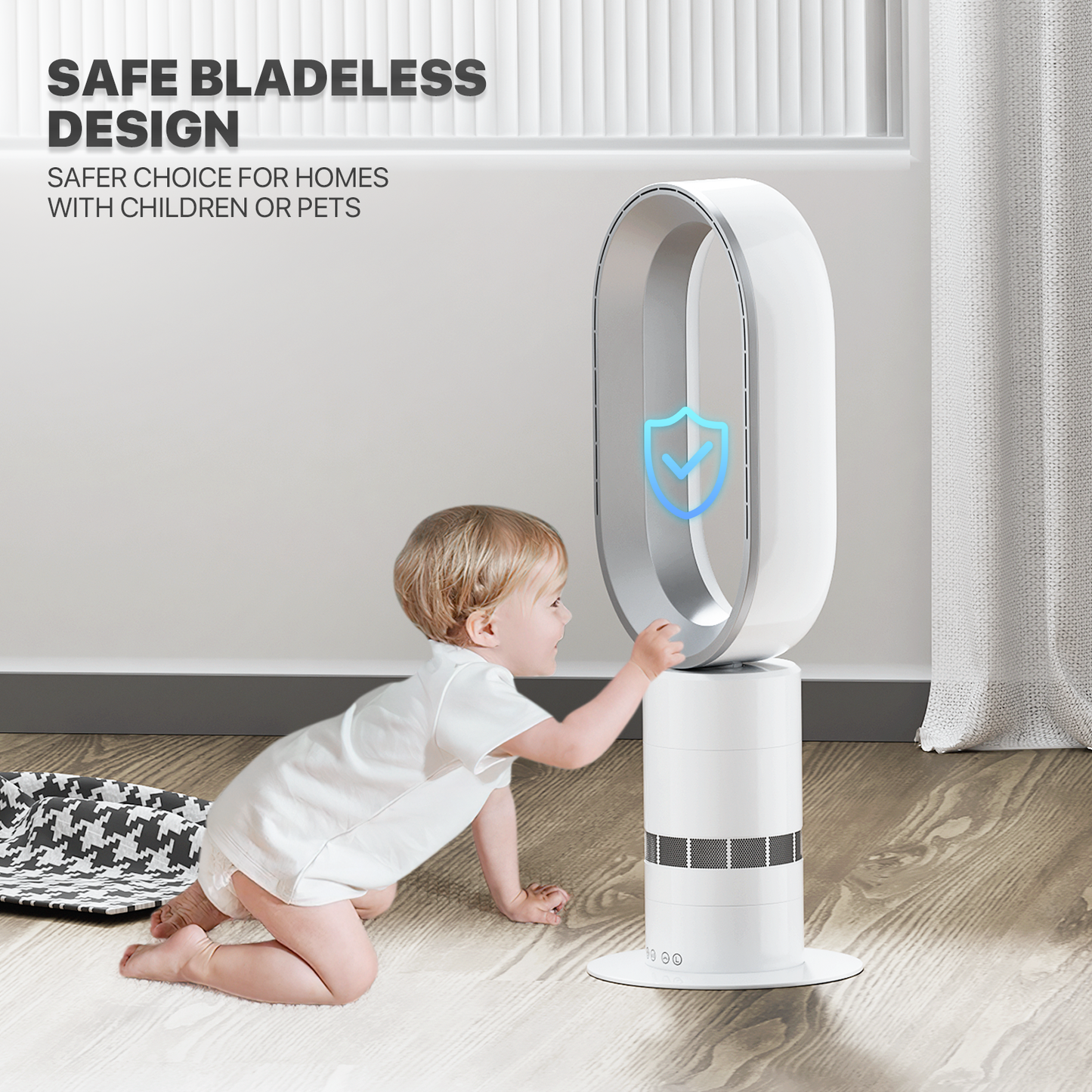27 Inch Bladeless Fan - 10 Speeds