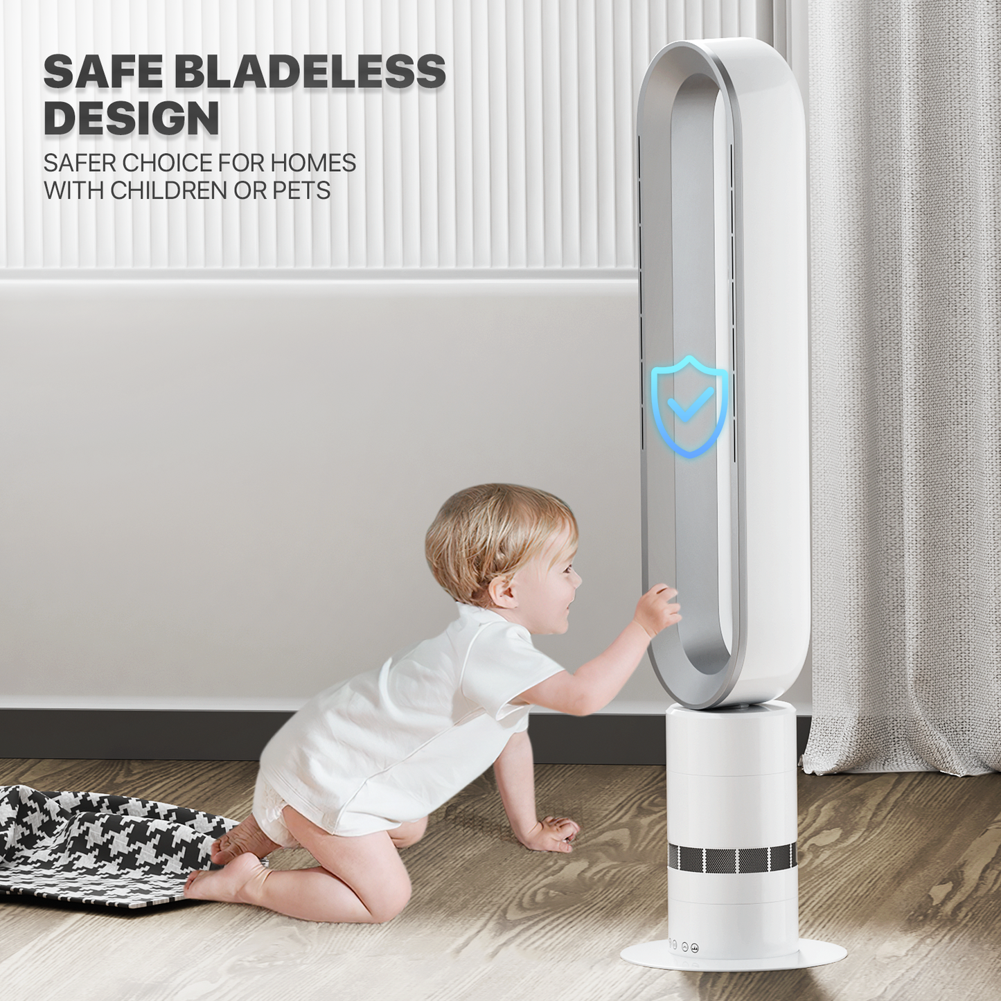38 Inch Bladeless Fan - 10 Speeds