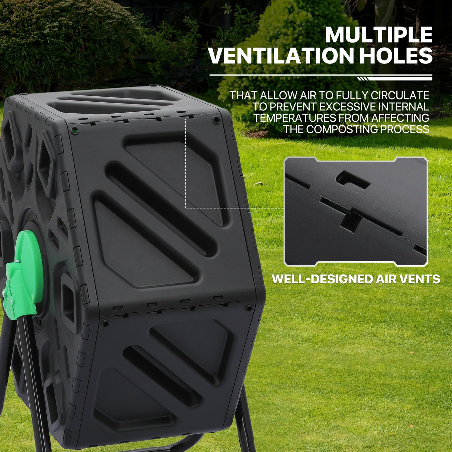 17 Gallon Compact Compost Bin - with Gloves