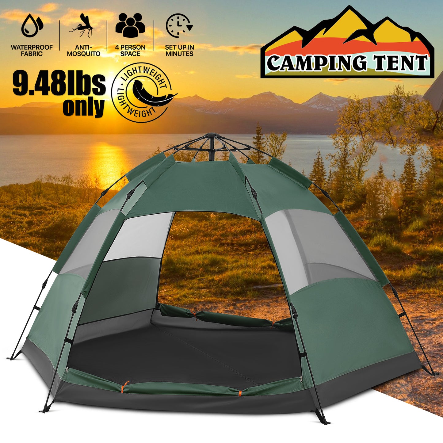 Dome Tent, 4 Person