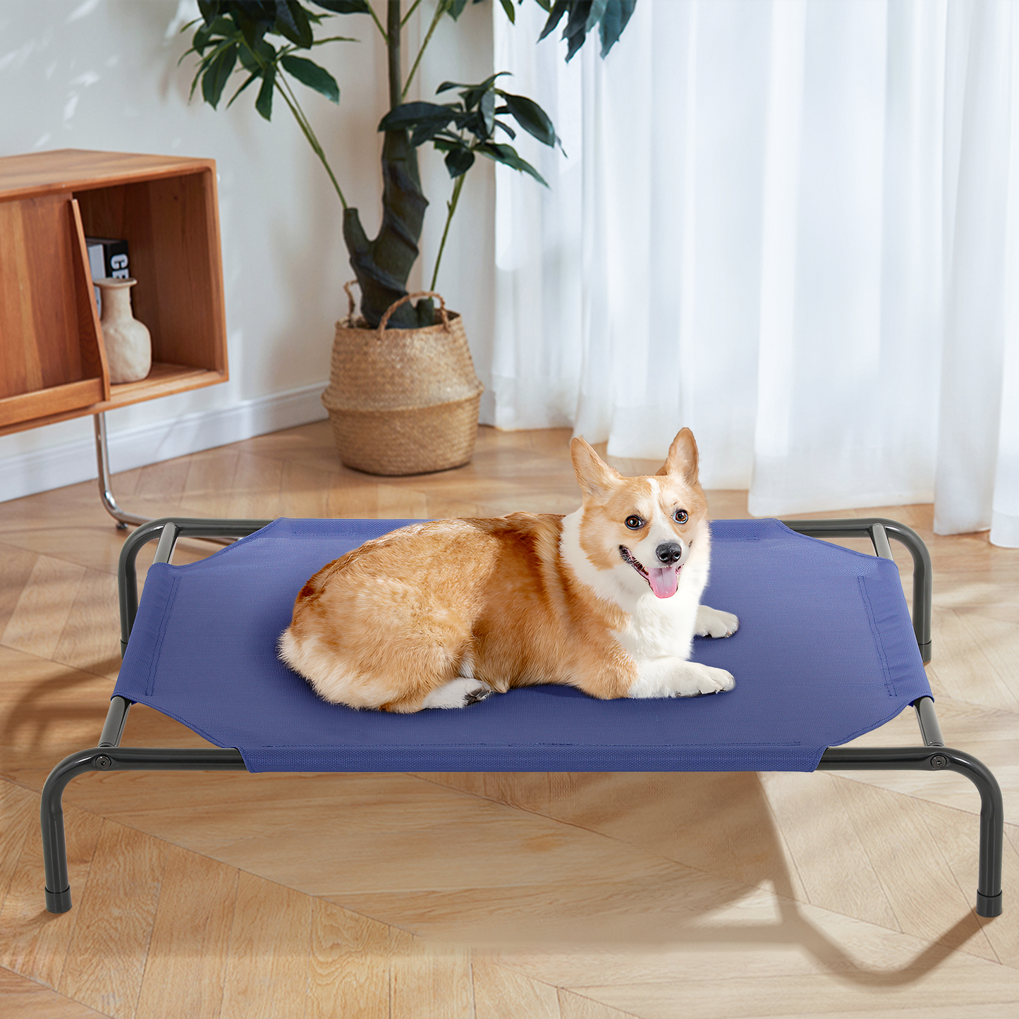 Elevated Dog Bed - Non-Slip Cooling Pet Bed - 42'' Length