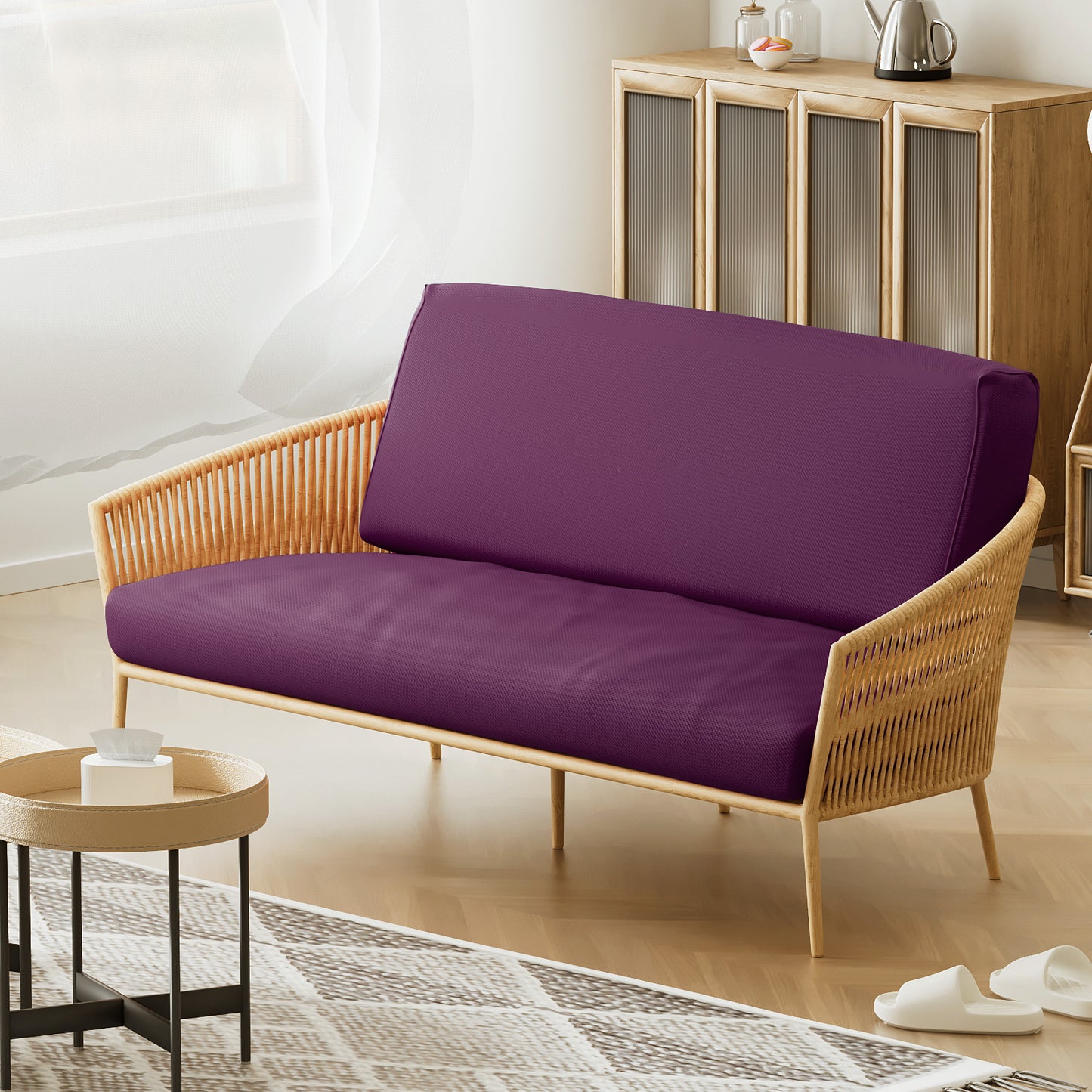 Futon Cover - Polyester - Twin Size 39"x75"x2"