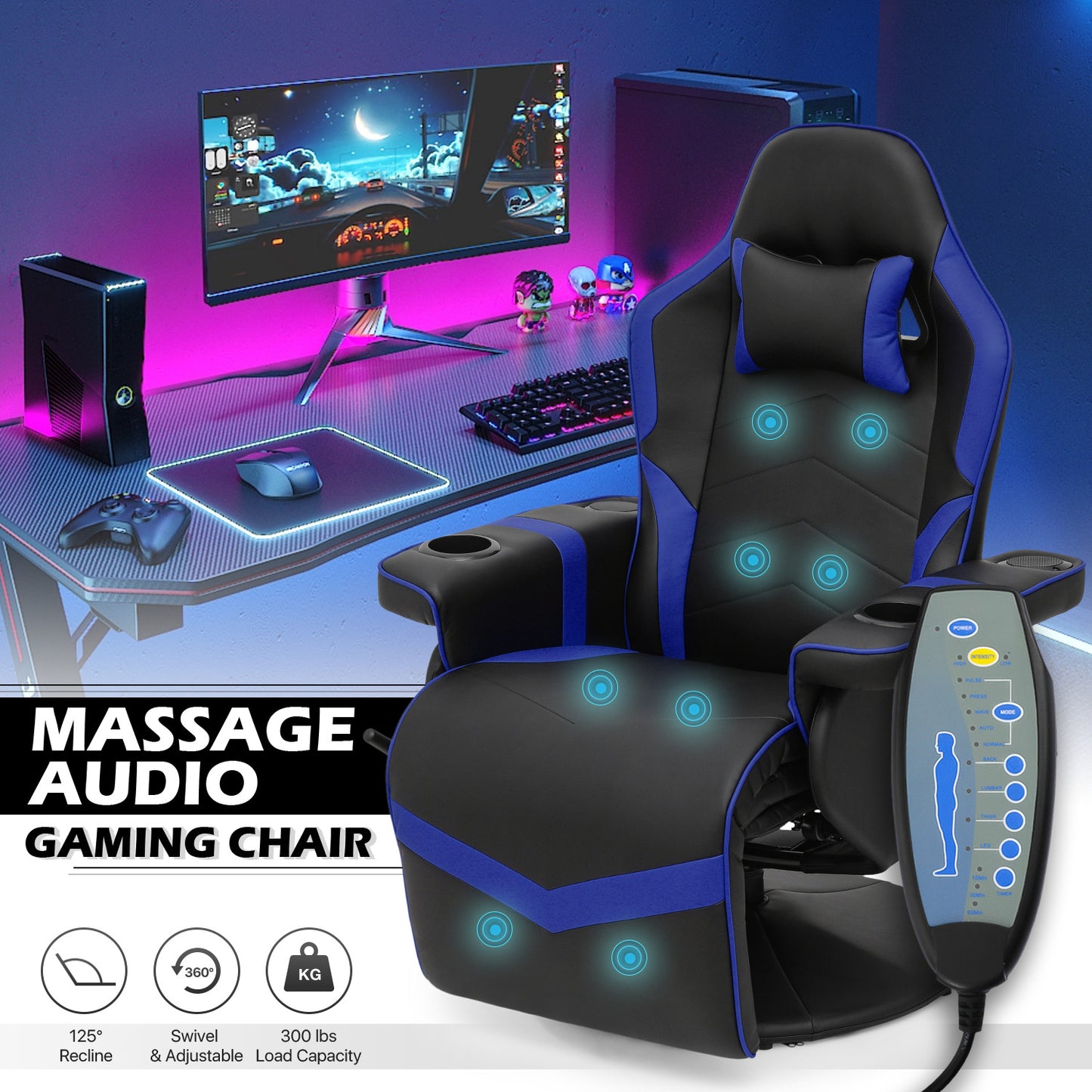 Massage Reclinable Computer Chair #002