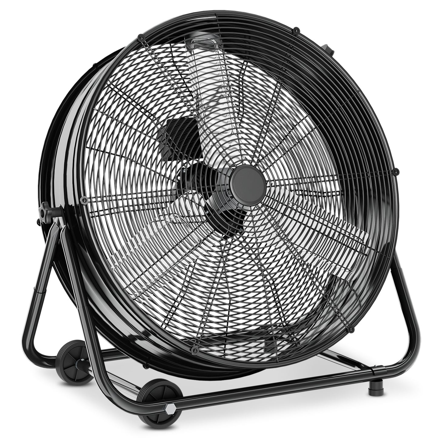 24" Rolling Floor Fan - 3 Speeds - Adjustable Tilt