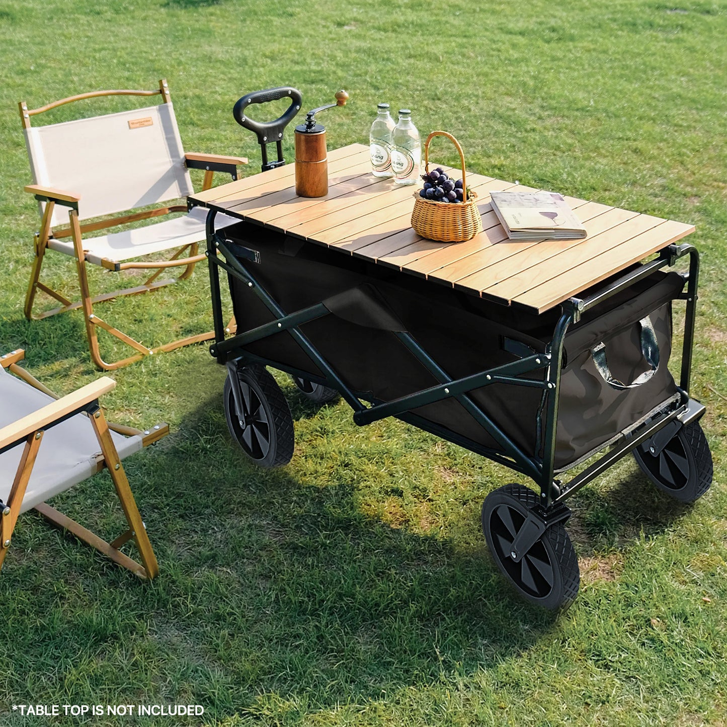 Folding Camping Wagon Cart - 85L Capacity
