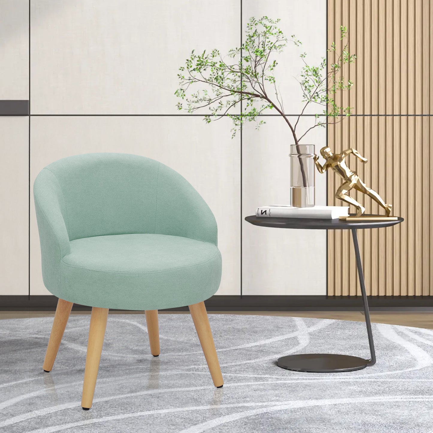 Leisure Upholstery Tufted Accent Chair