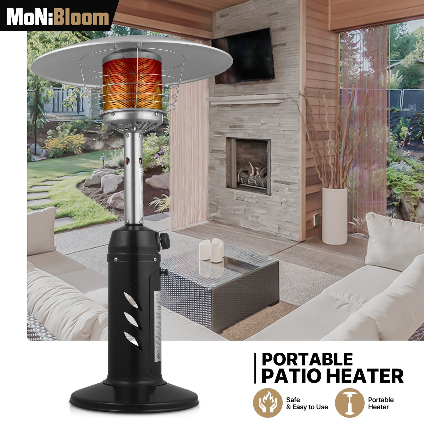Portable Patio Heater - Black