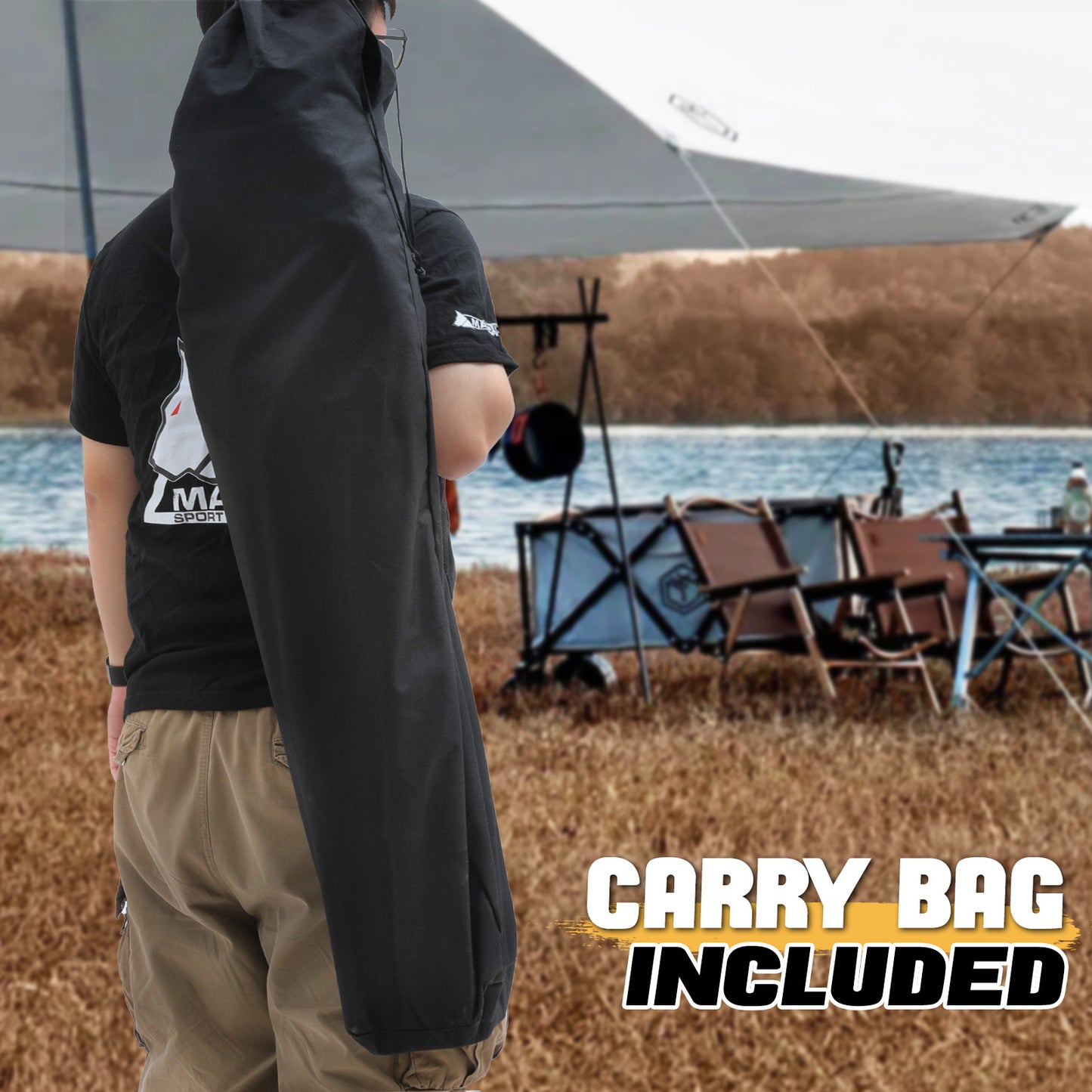 Folding Camping Folding Chair - Padded Seat & Portable