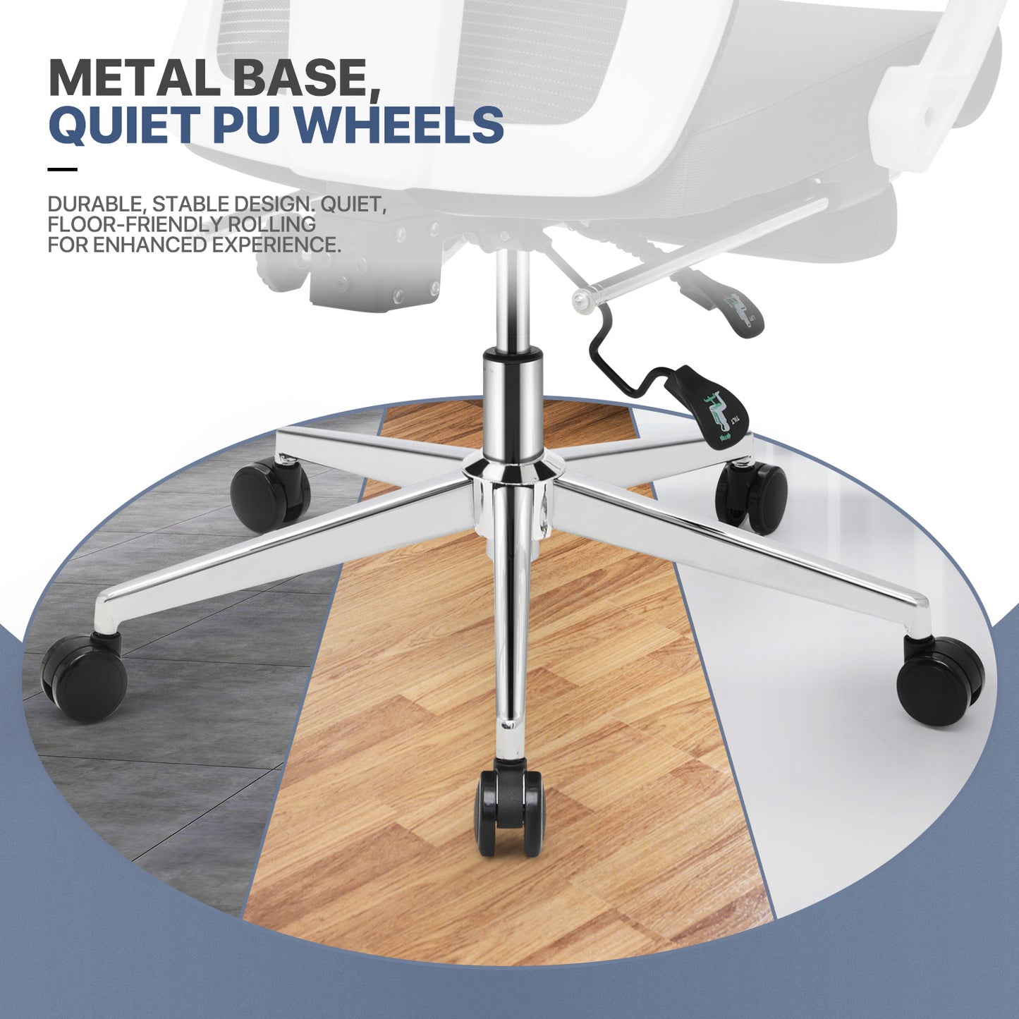 Reclinable Office Chair w/Footrest