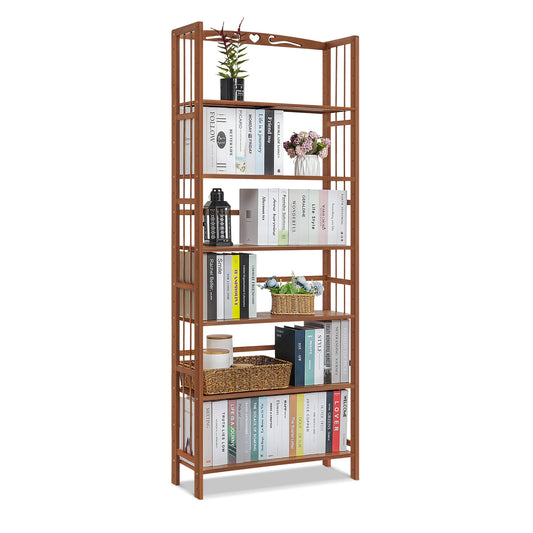 Adjustable Multi-Functional Shelving Organizer - 6 Tier - Brown