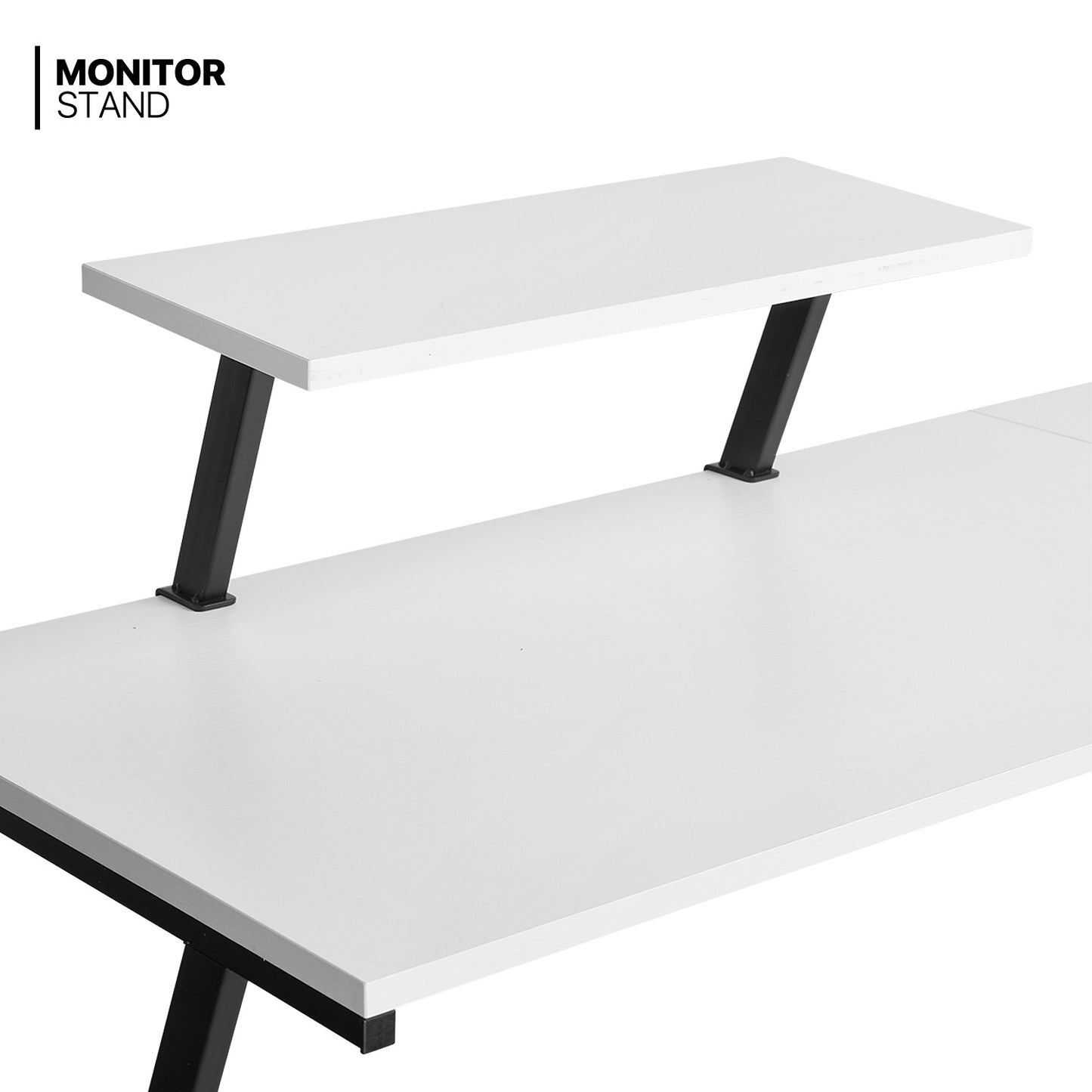 L-shape Corner Computer Desk - 51"x51"x29" - with Shelf