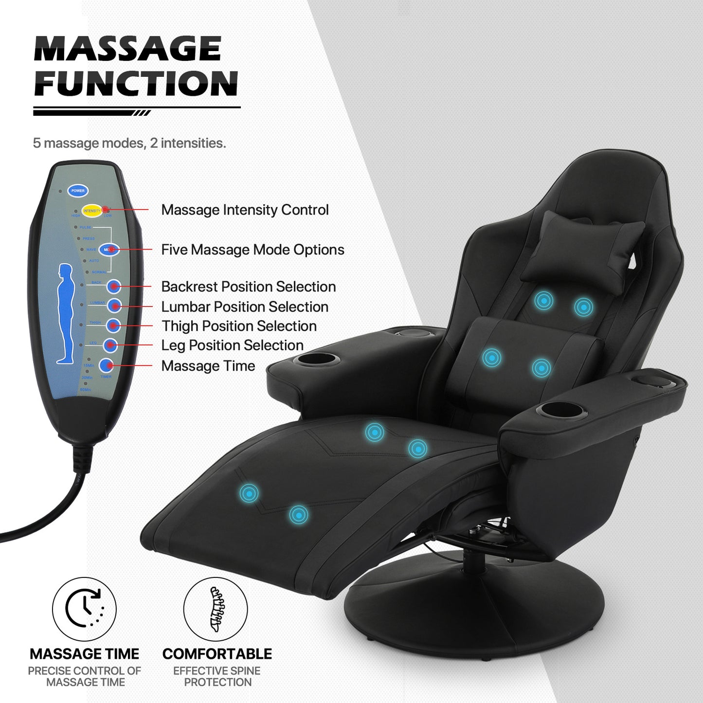 Massage Reclinable Computer Chair #004