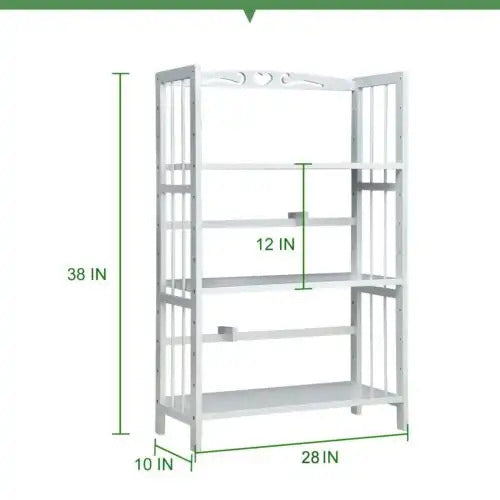 3 Tiers Bookshelf - White