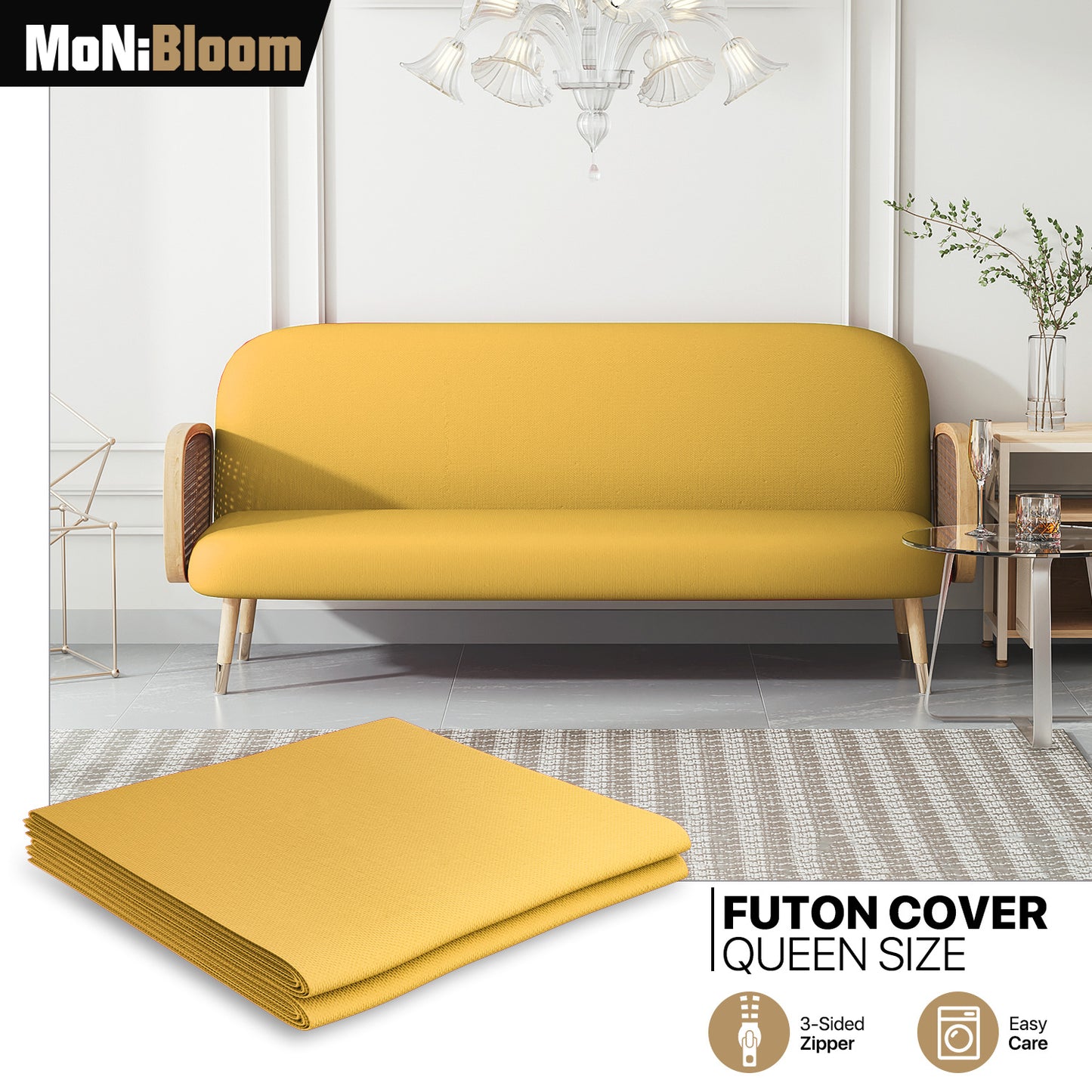 Futon Cover - Polyester - Queen Size 60"x80"x2"