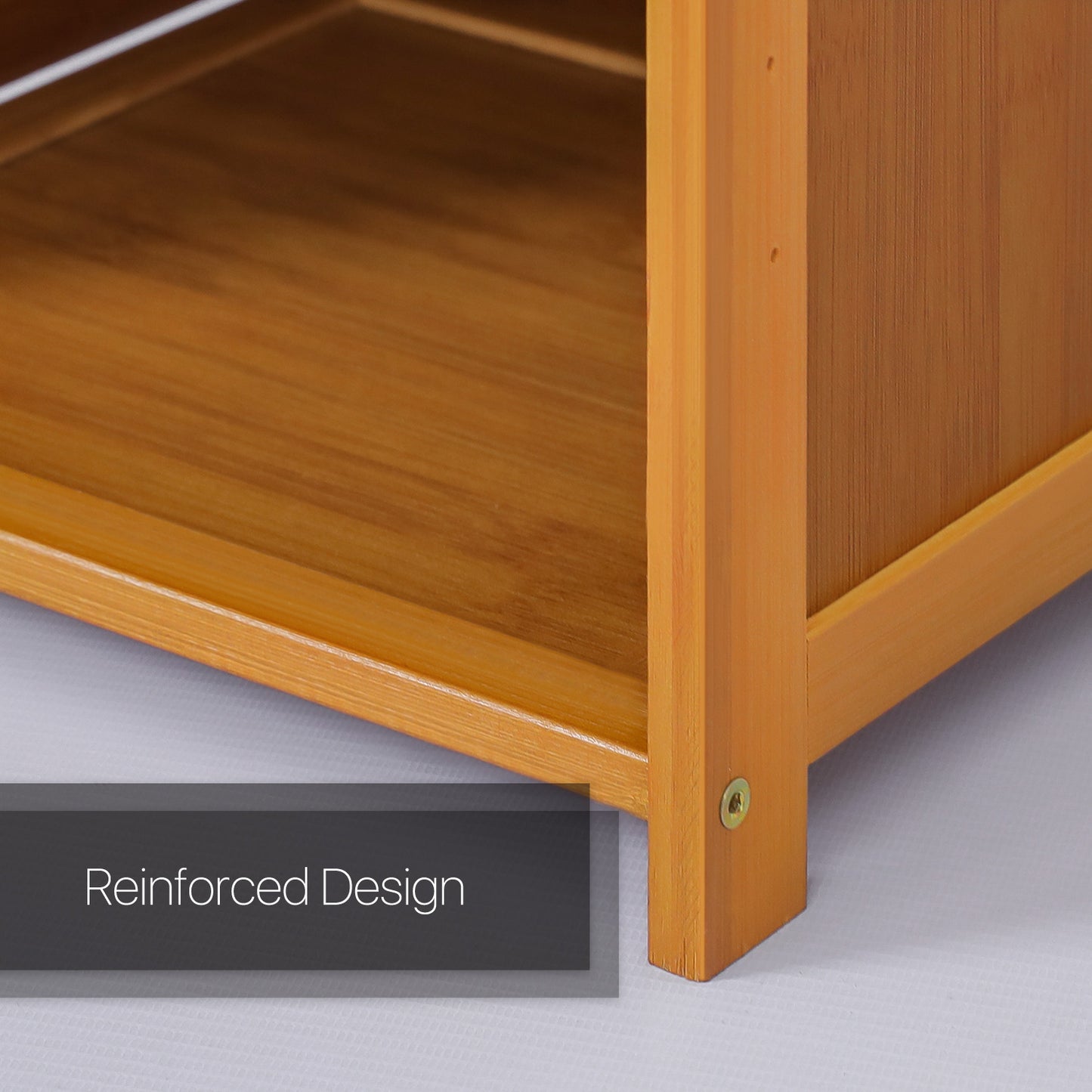 Multi-Functional Freestanding Display Storage Shelf - 6 Tier - Brown