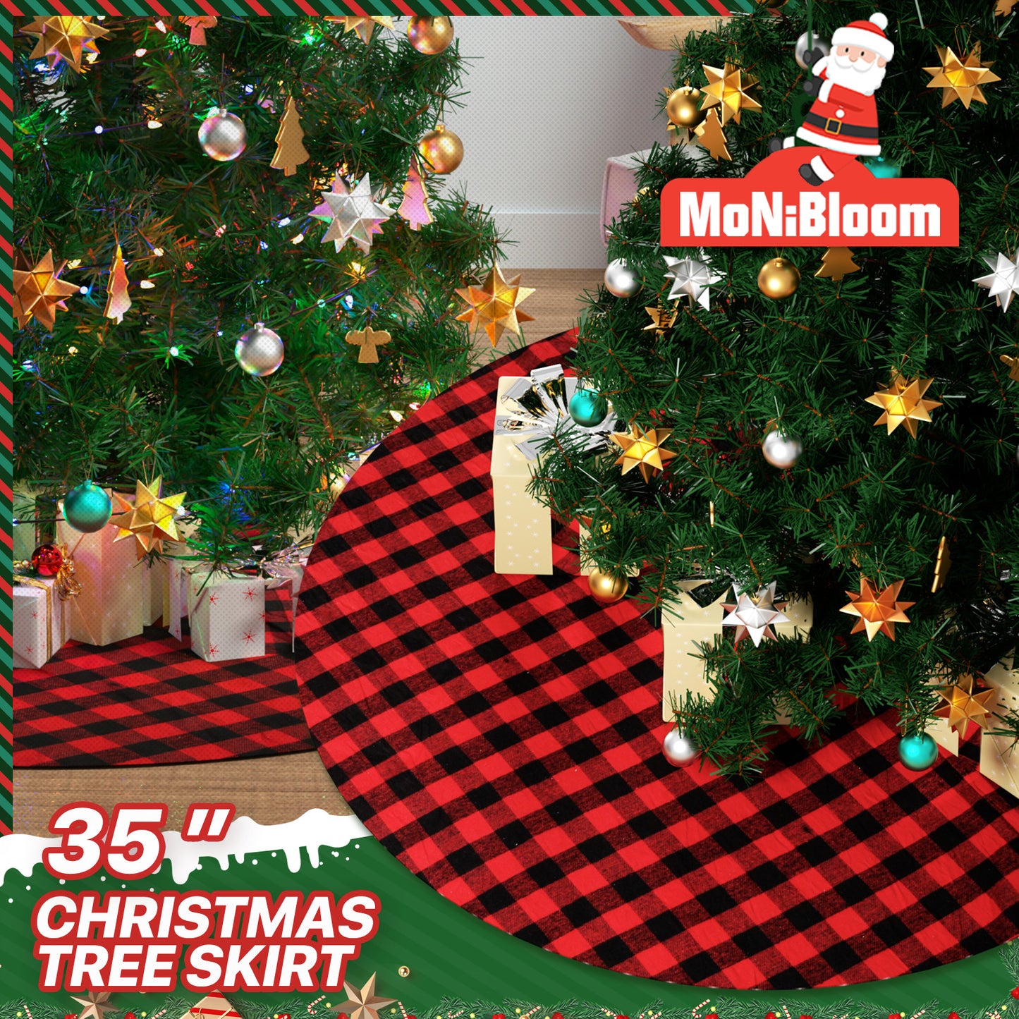 Cotton Plaid Tree Skirt