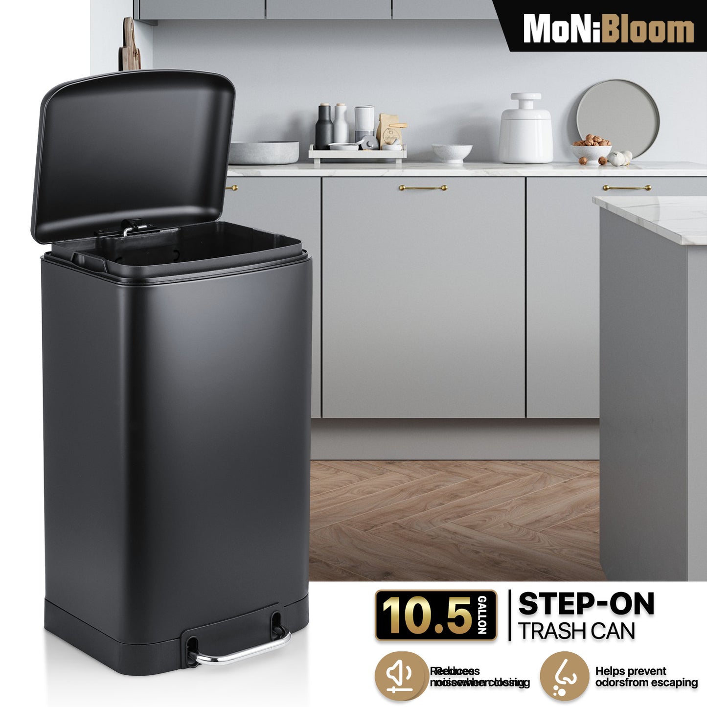 Step-On Trash Bin - 40L
