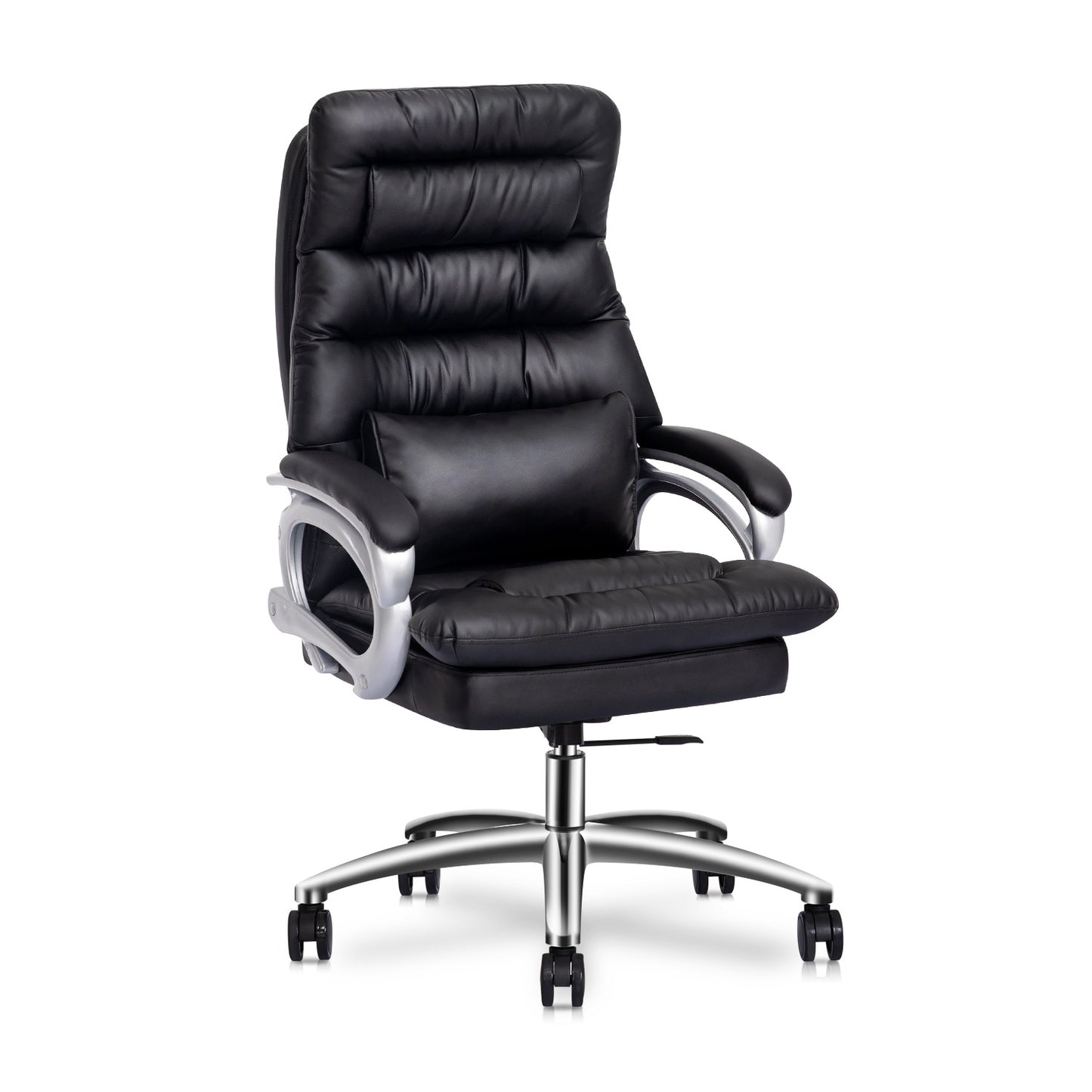 Faux Leather Executive Chair with Lumbar Support