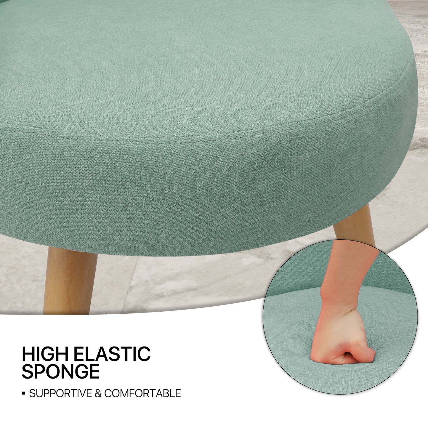Leisure Upholstery Tufted Accent Chair