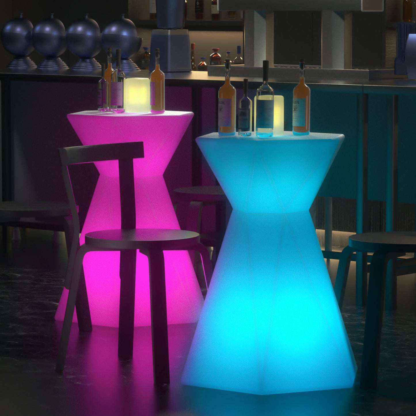 LED - Table - Diamond Shape - 16 Colors Remote Control