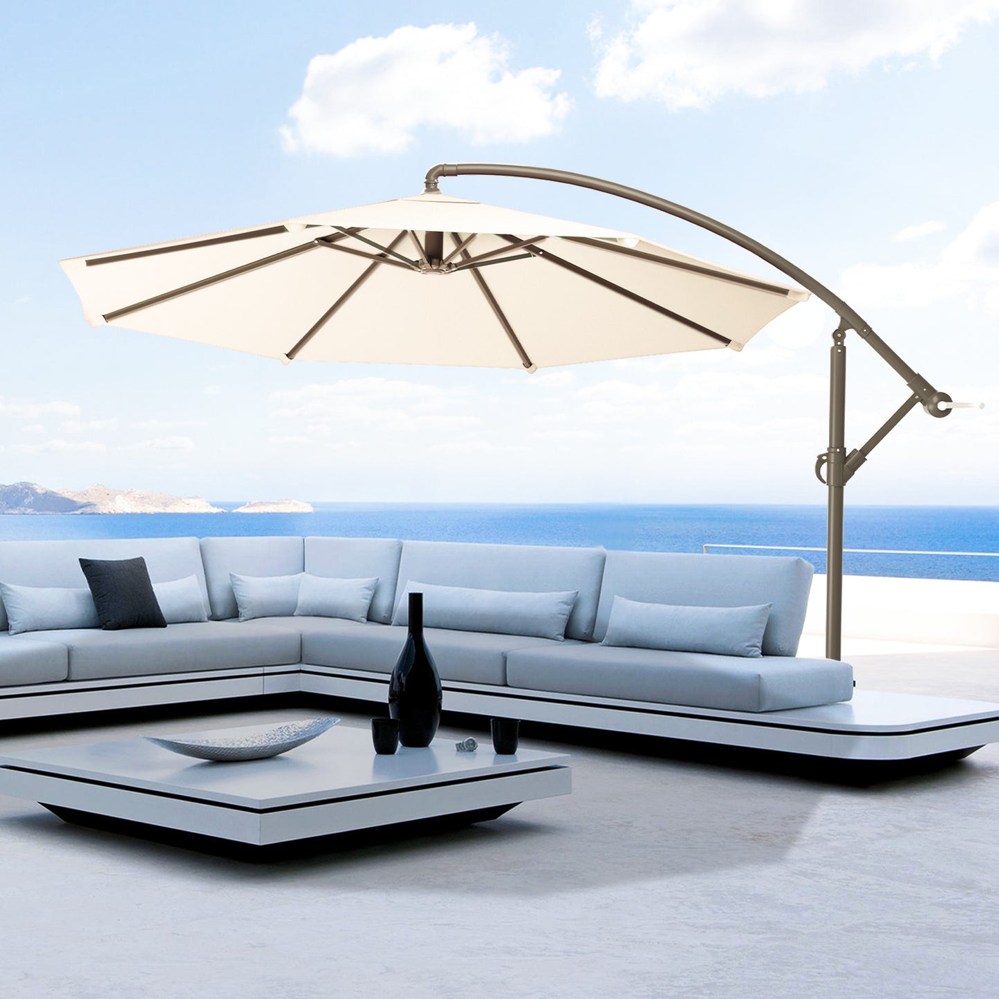 8.5 Ft Hanging Umbrella - 160g Polyester