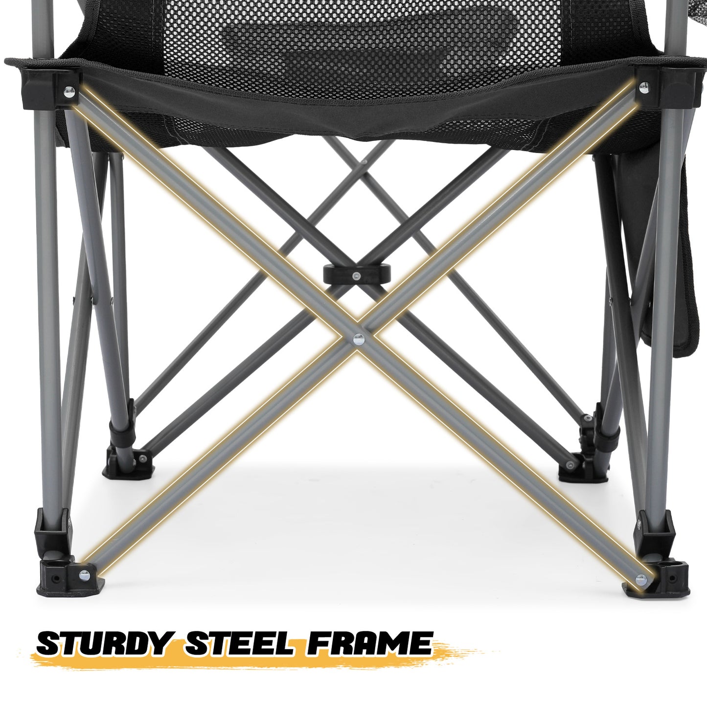 Outdoor Camping Chairs - Steel Tube - Oxford Fabric - 2P