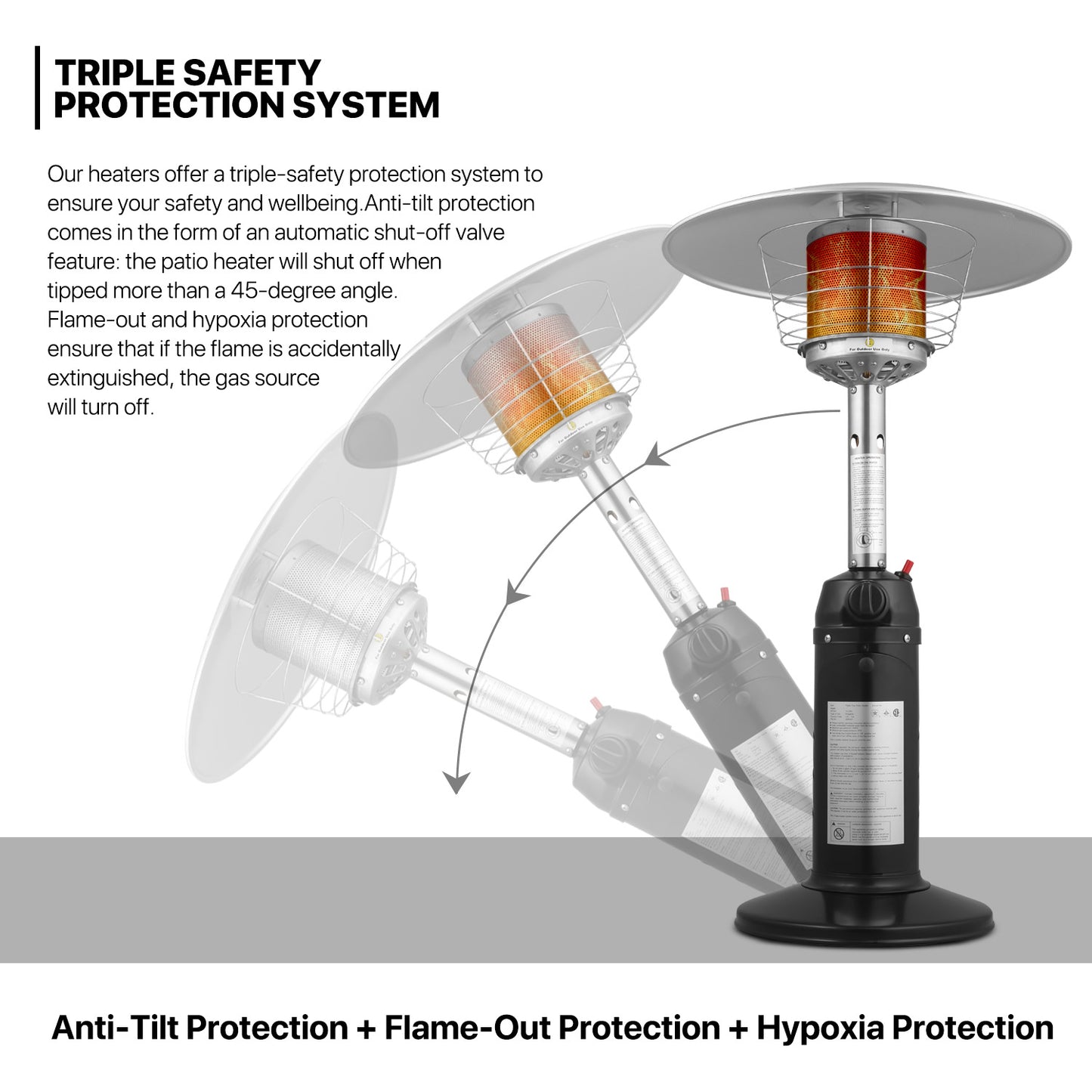 Portable Patio Heater - Black