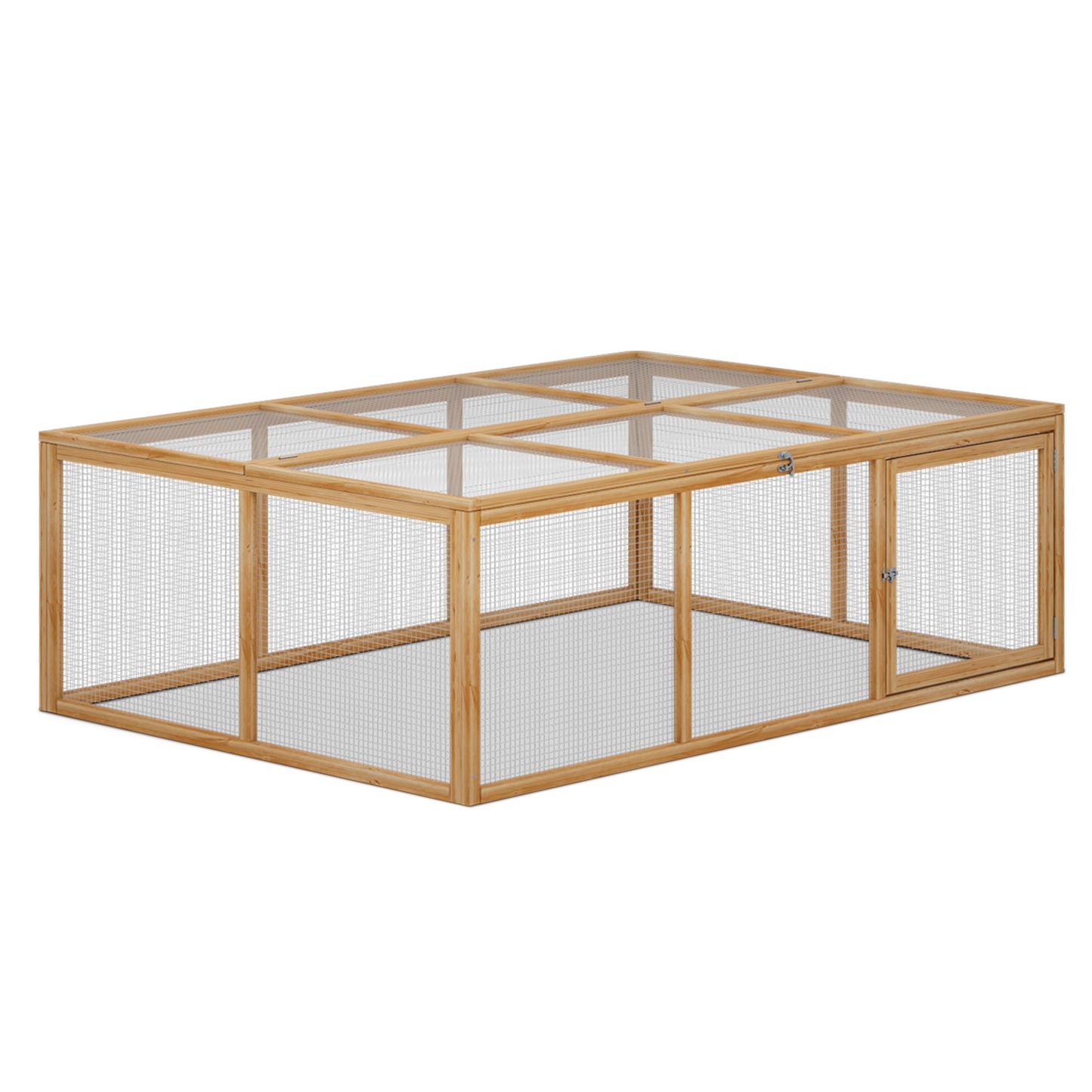 68"x48" Wooden Chicken Coop Rabbit Hutch