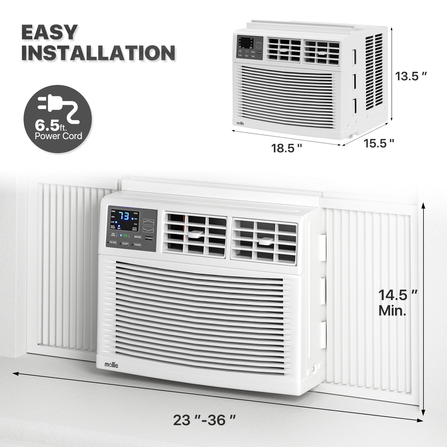 Electrical - Window Air Conditioner w/remote + Wifi App-8K