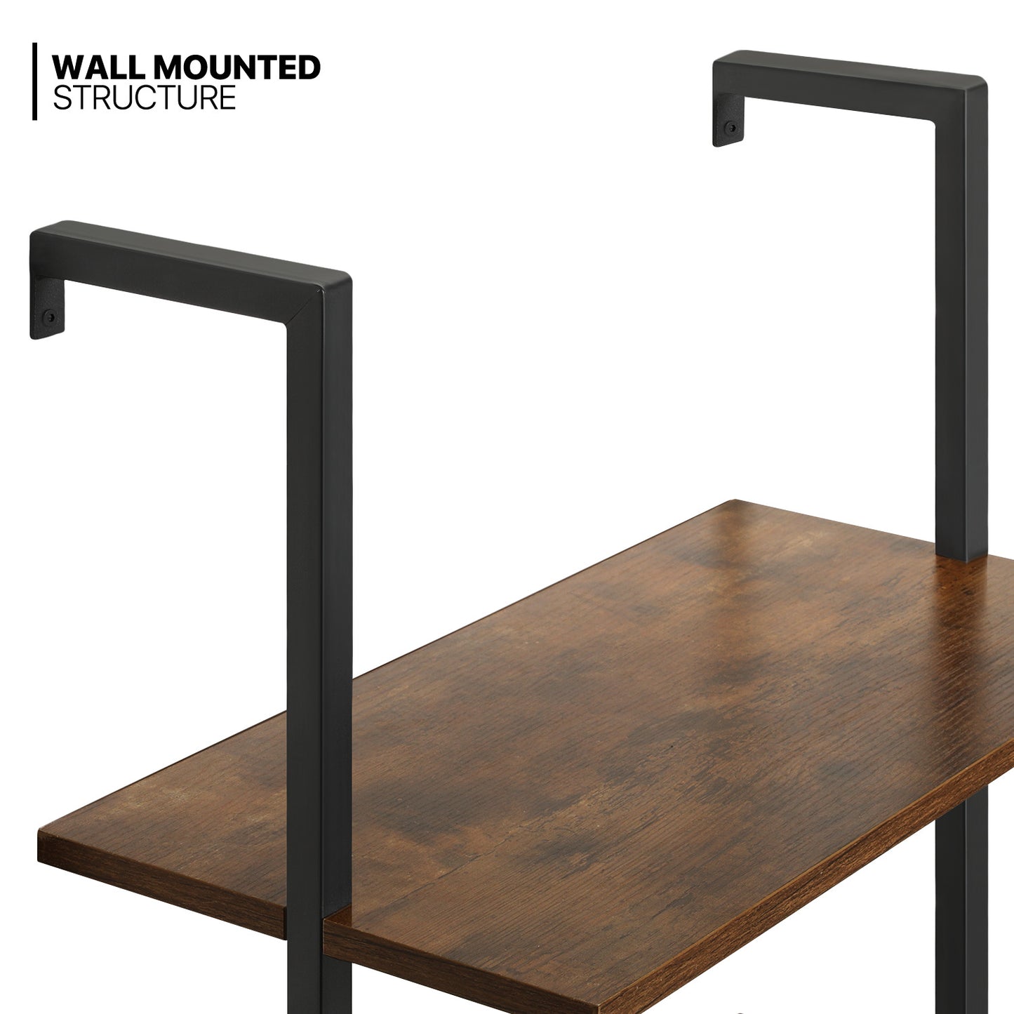 Wall Mounted Bookshelf 24"x12"x72.5" - 5 Tier