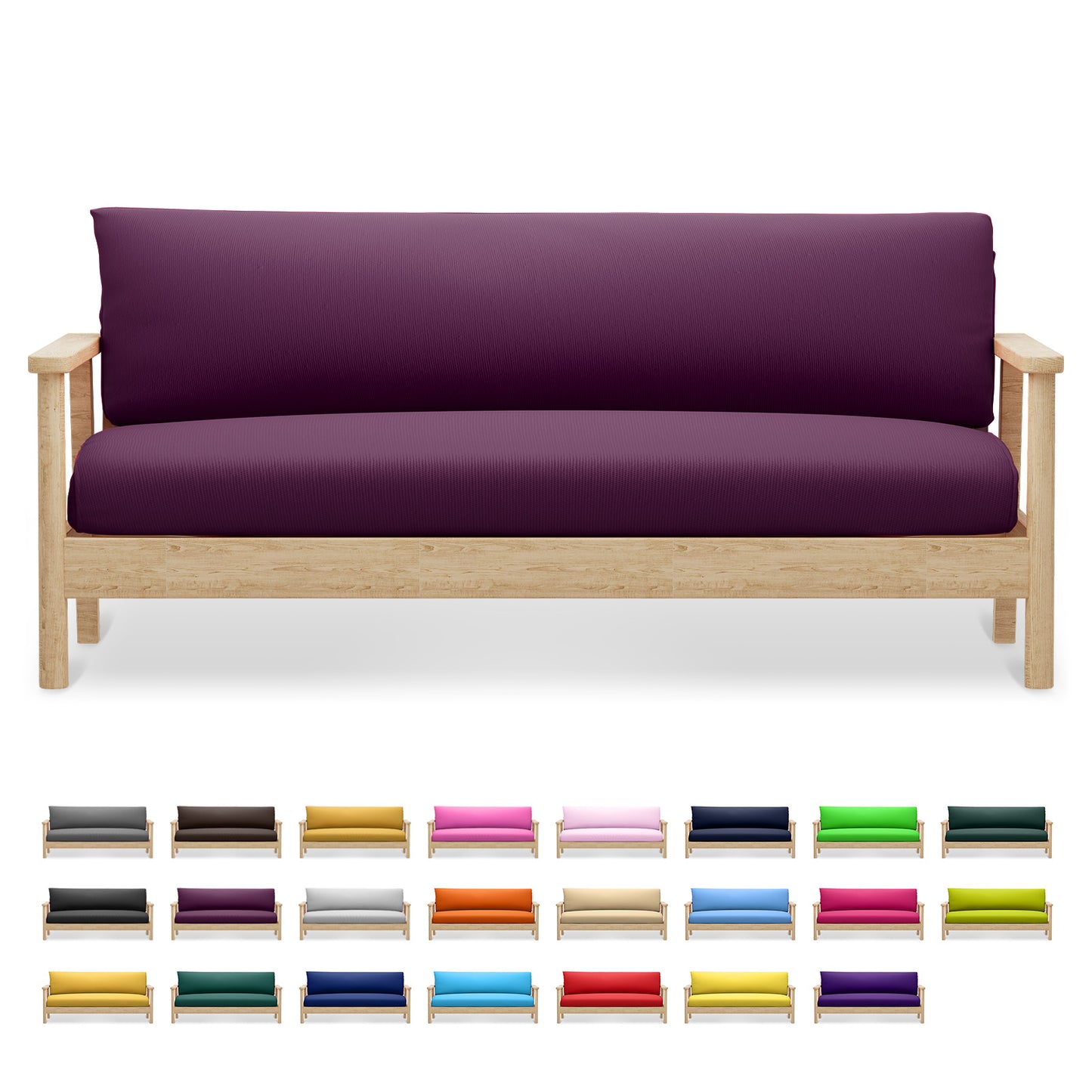 Futon Cover - Polyester - Full Size 54"x75"x2"