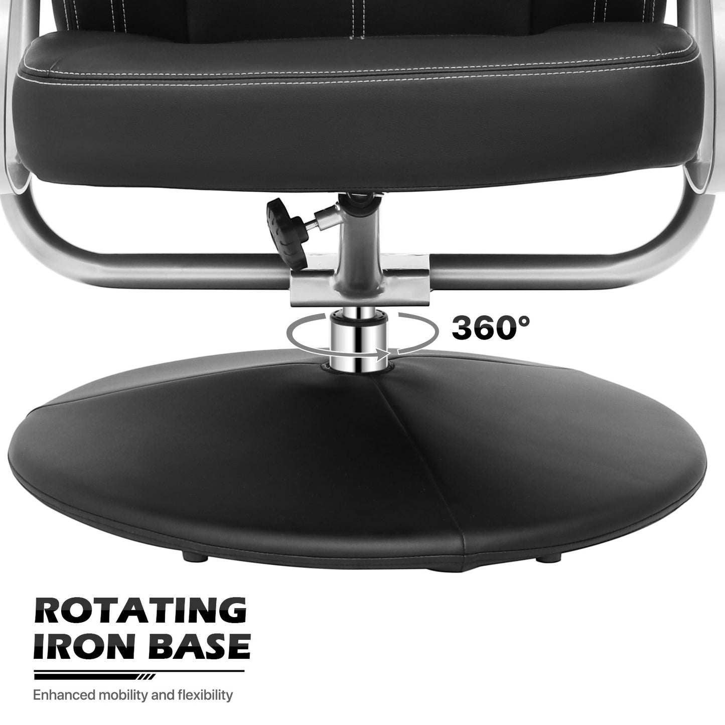 Gaming Chair with Ottoman - PU Leather