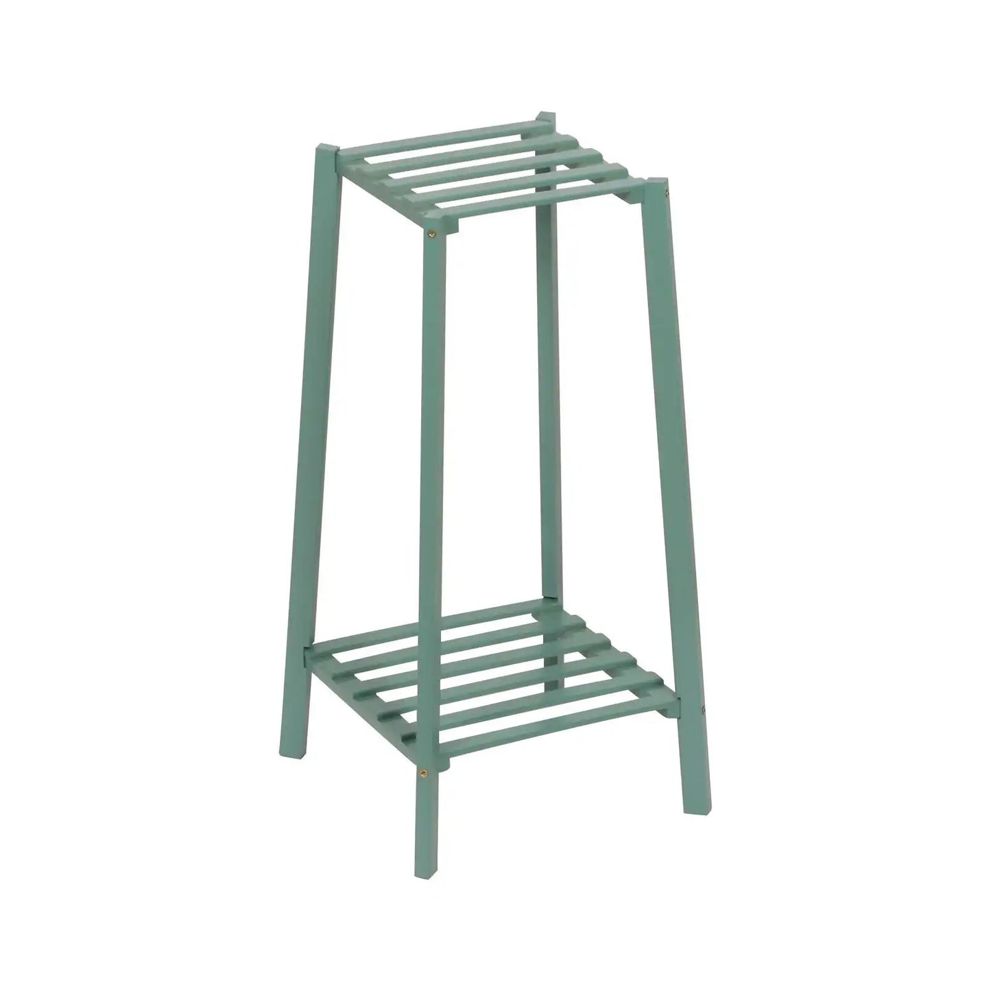 13" Green Bamboo Plant Stand