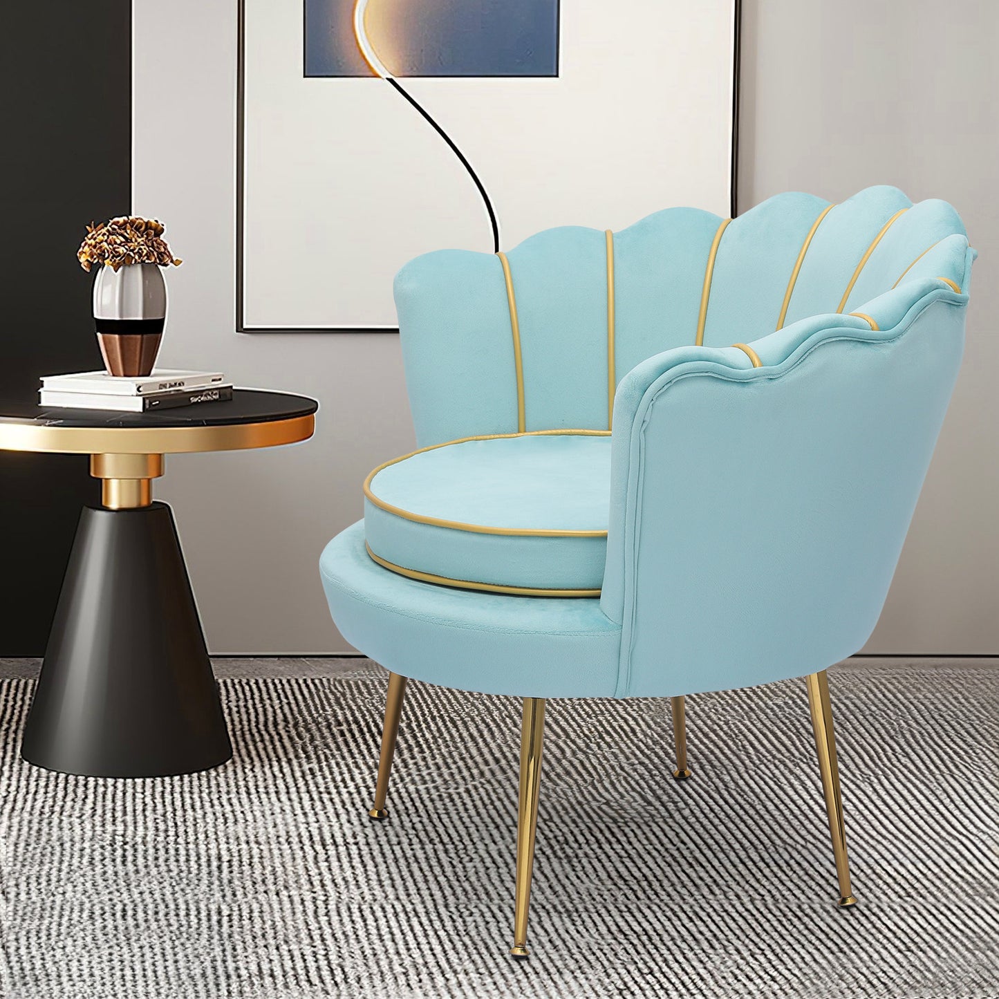 Velvet Vanity Upholstered Relaxation Accent Chair
