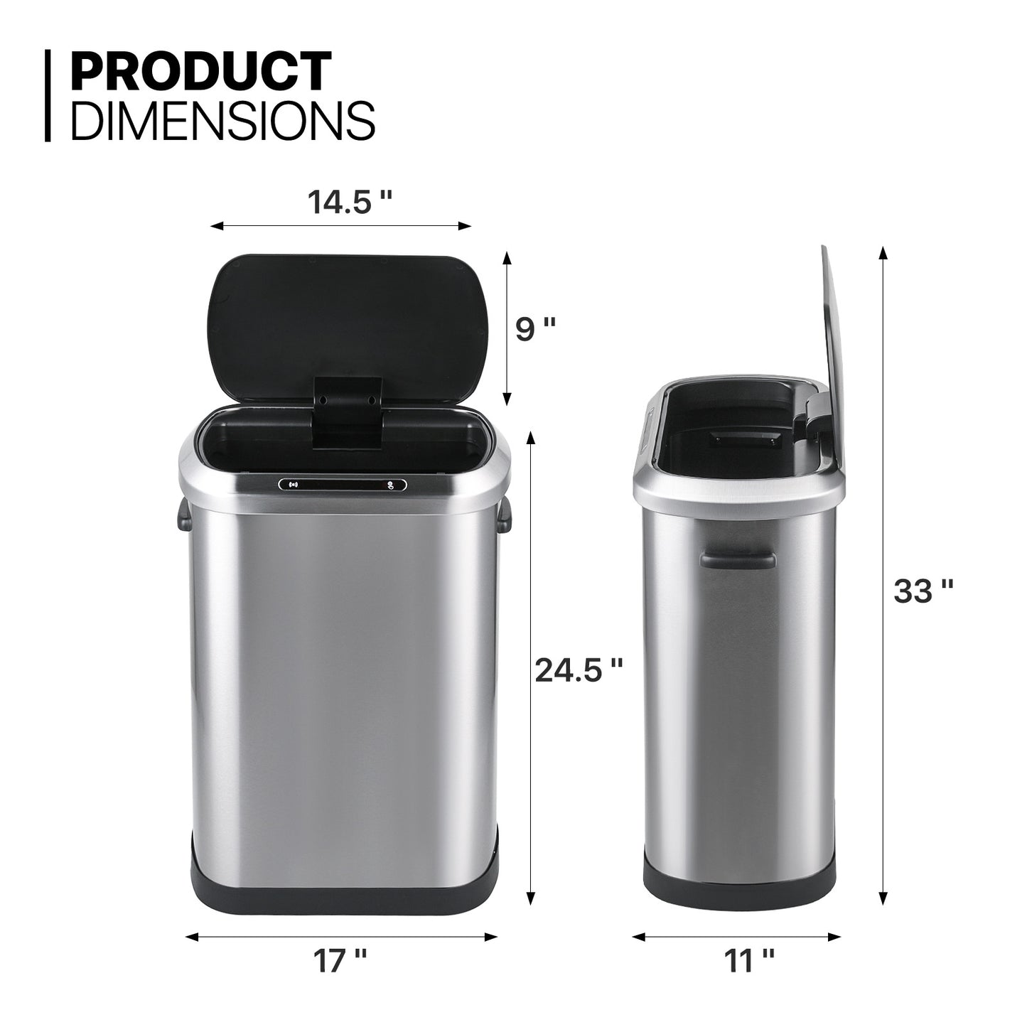 Motion Sensor Trash Can - 50L