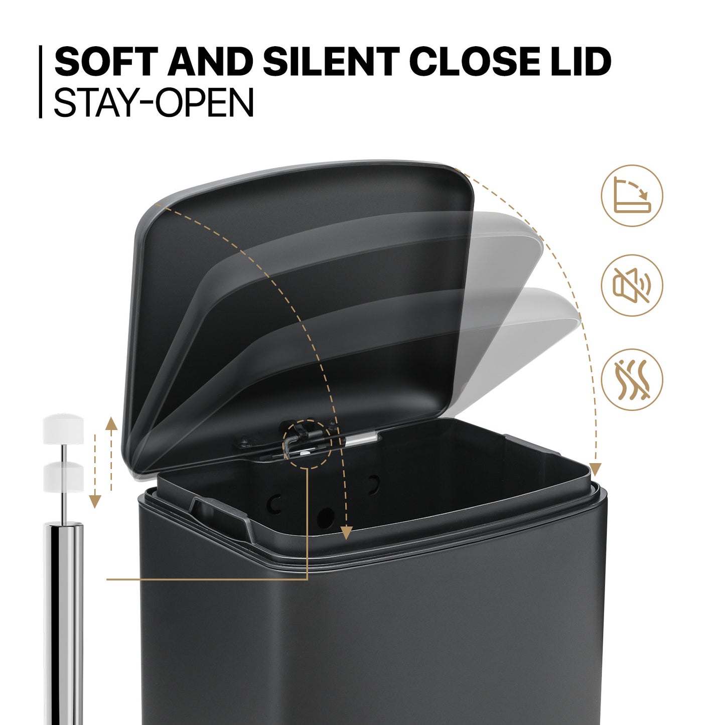 Step-On Trash Bin - 40L