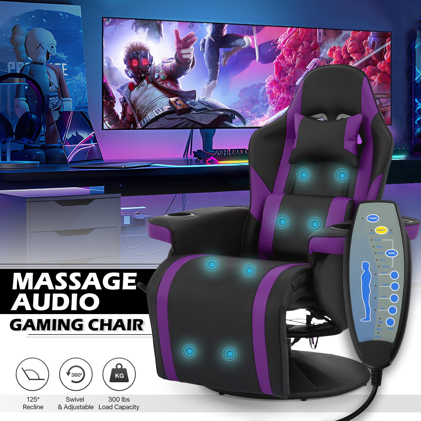 Massage Reclinable Computer Chair #004