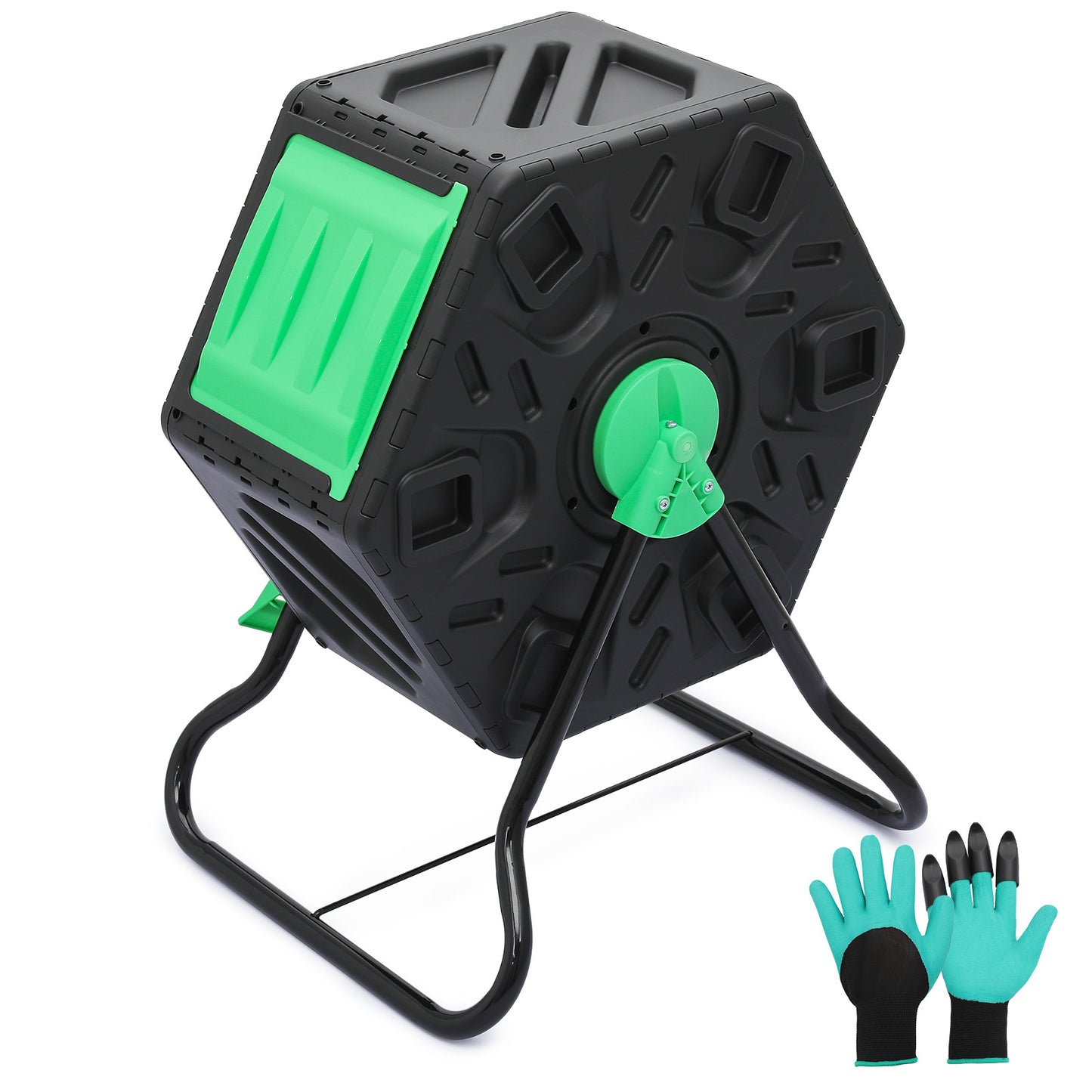17 Gallon Compact Compost Bin - with Gloves